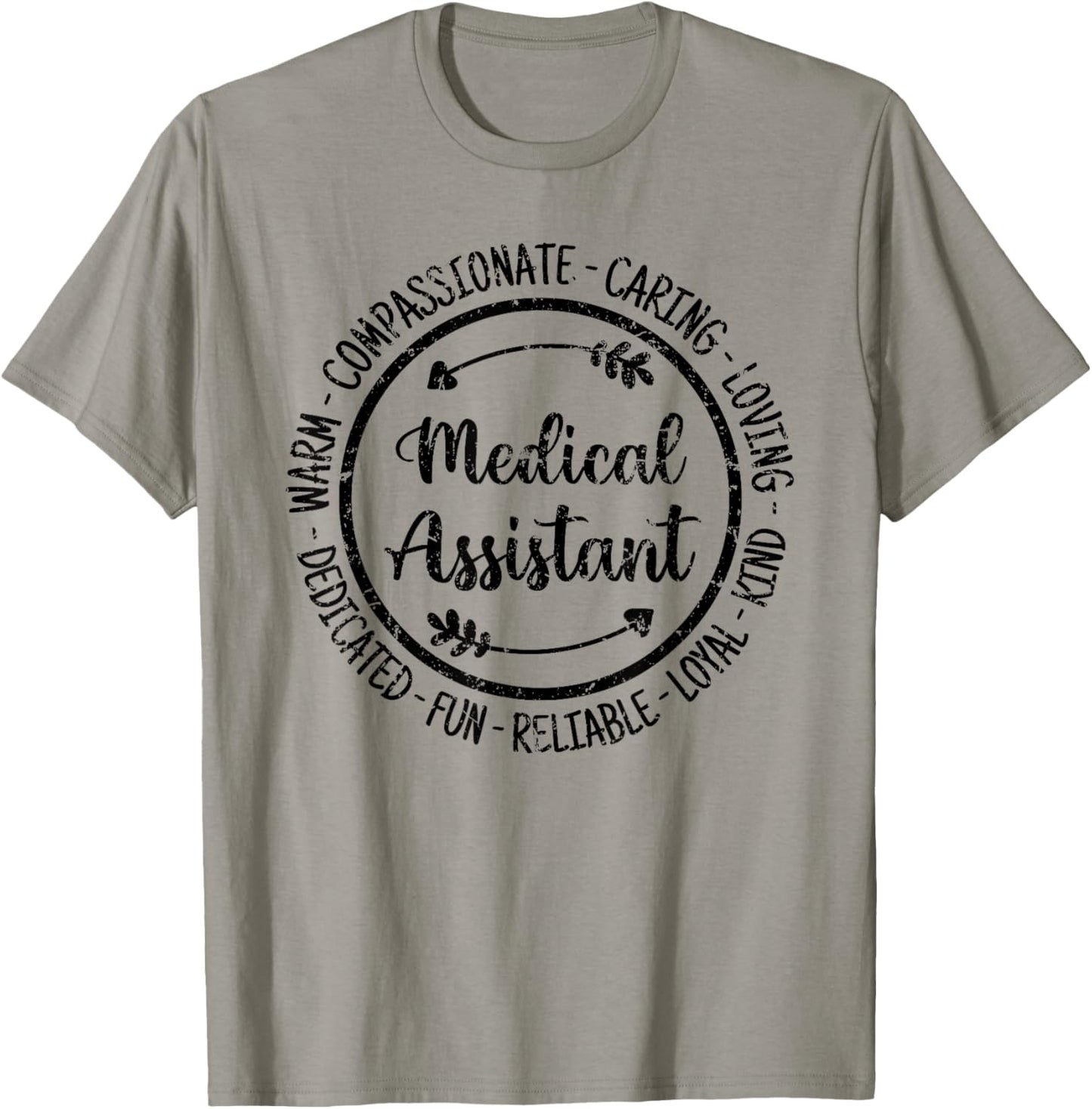 Medical Assistant Health Care Worker Vintage Distressed T-Shirt - T-Shirt | Sand