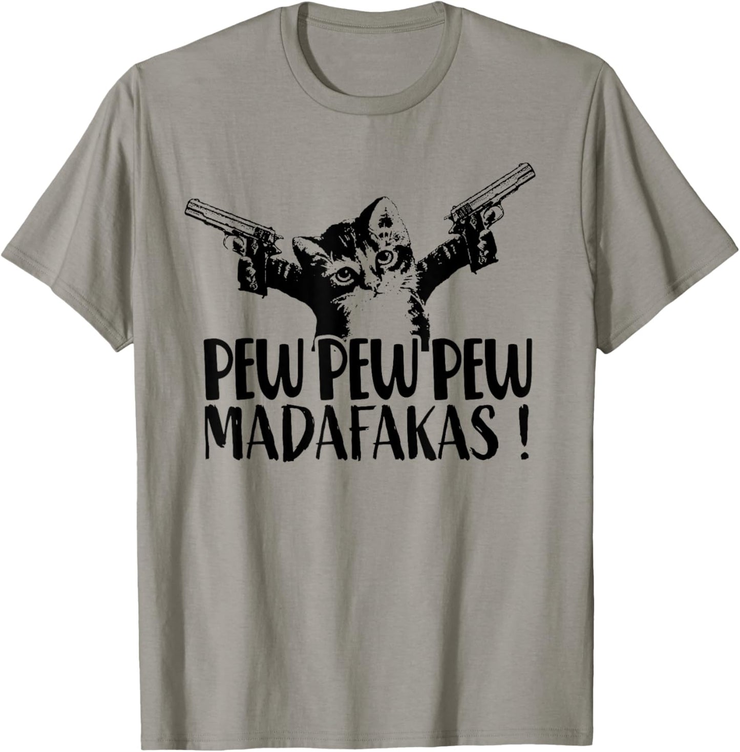 Cat Pew Madafakas Vintage Crazy Cat lustige Katze Women T-Shirt - T-Shirt | Sand