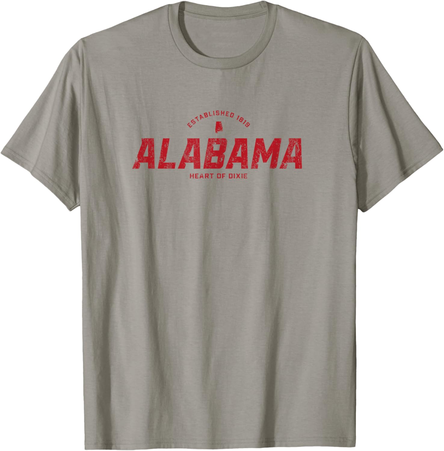 Alabama AL Vintage Athletic Red Sports Logo T-Shirt - T-Shirt | Sand