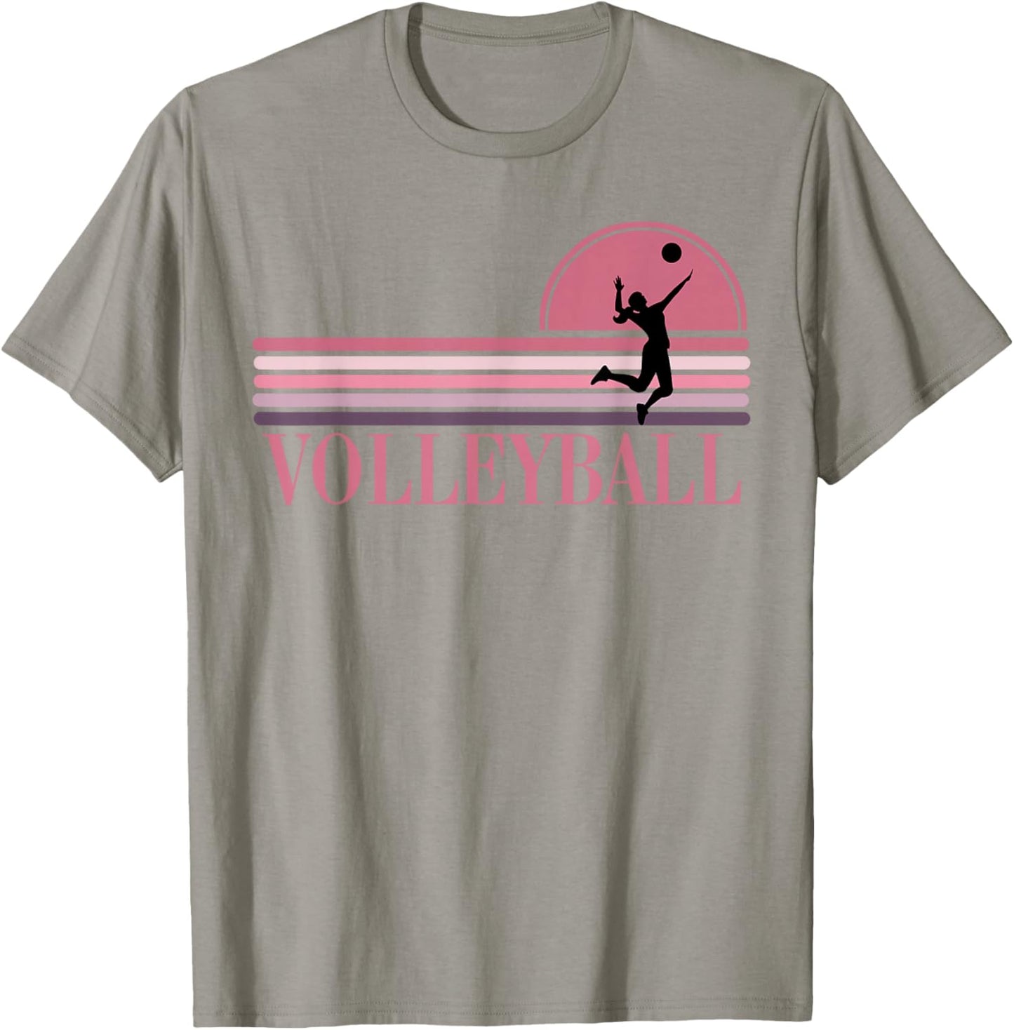 Volleyball Is Life Retro Team Player Teen Girls Women Games T-Shirt - T-Shirt | Sand