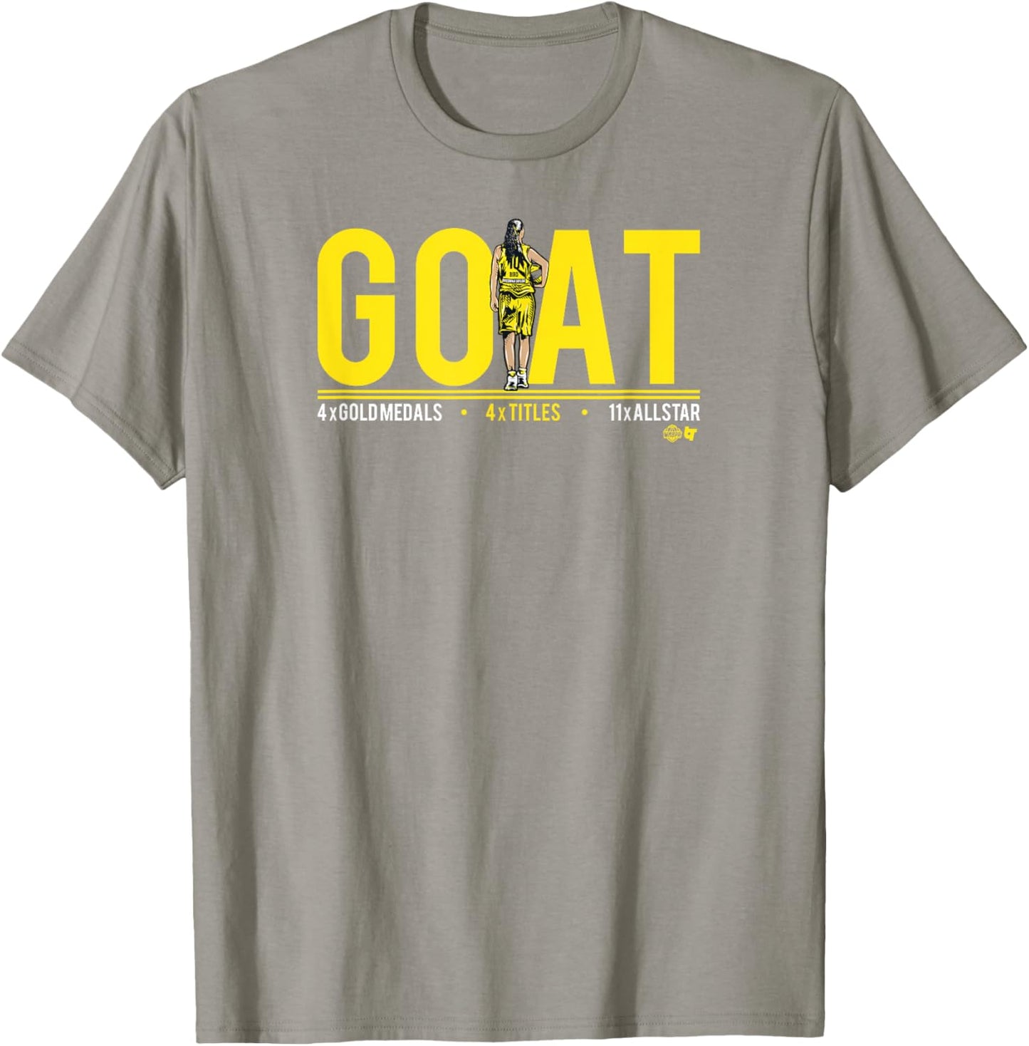 Sue Bird - GOAT - Seattle Basketball T-Shirt - T-Shirt | Sand