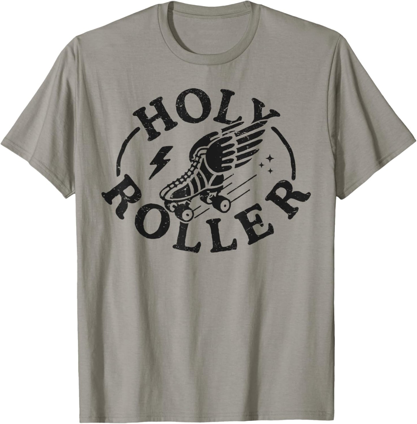 Holy Roller Skating Skater Skate Shoes Retro Vintage 70s/80s T-Shirt - T-Shirt | Sand