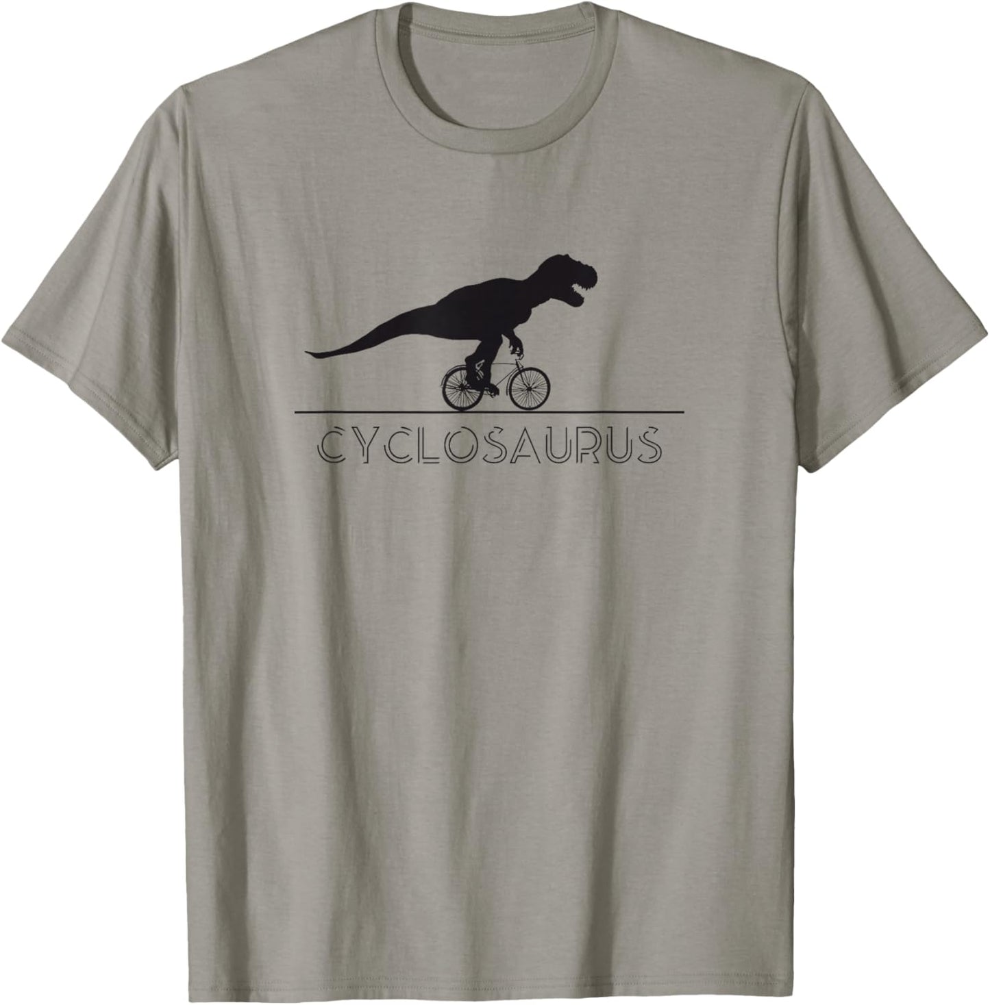 I feel the Animal in me Dinosaur Cyclist Bicycle Racing Bike T-Shirt - T-Shirt | Sand