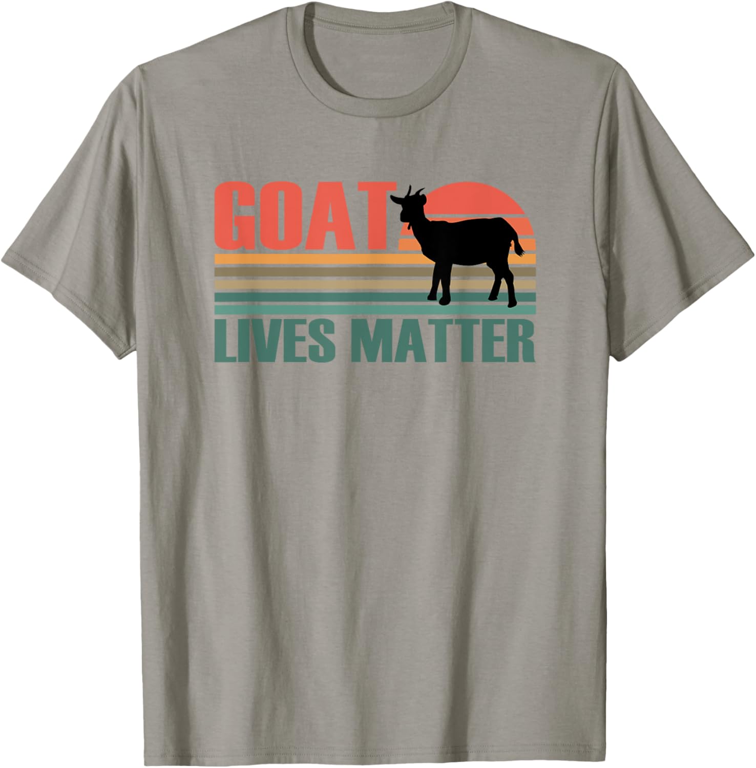 Funny Farmer Farming Farm Goats Goat Lives Matter Men Women T-Shirt - T-Shirt | Sand