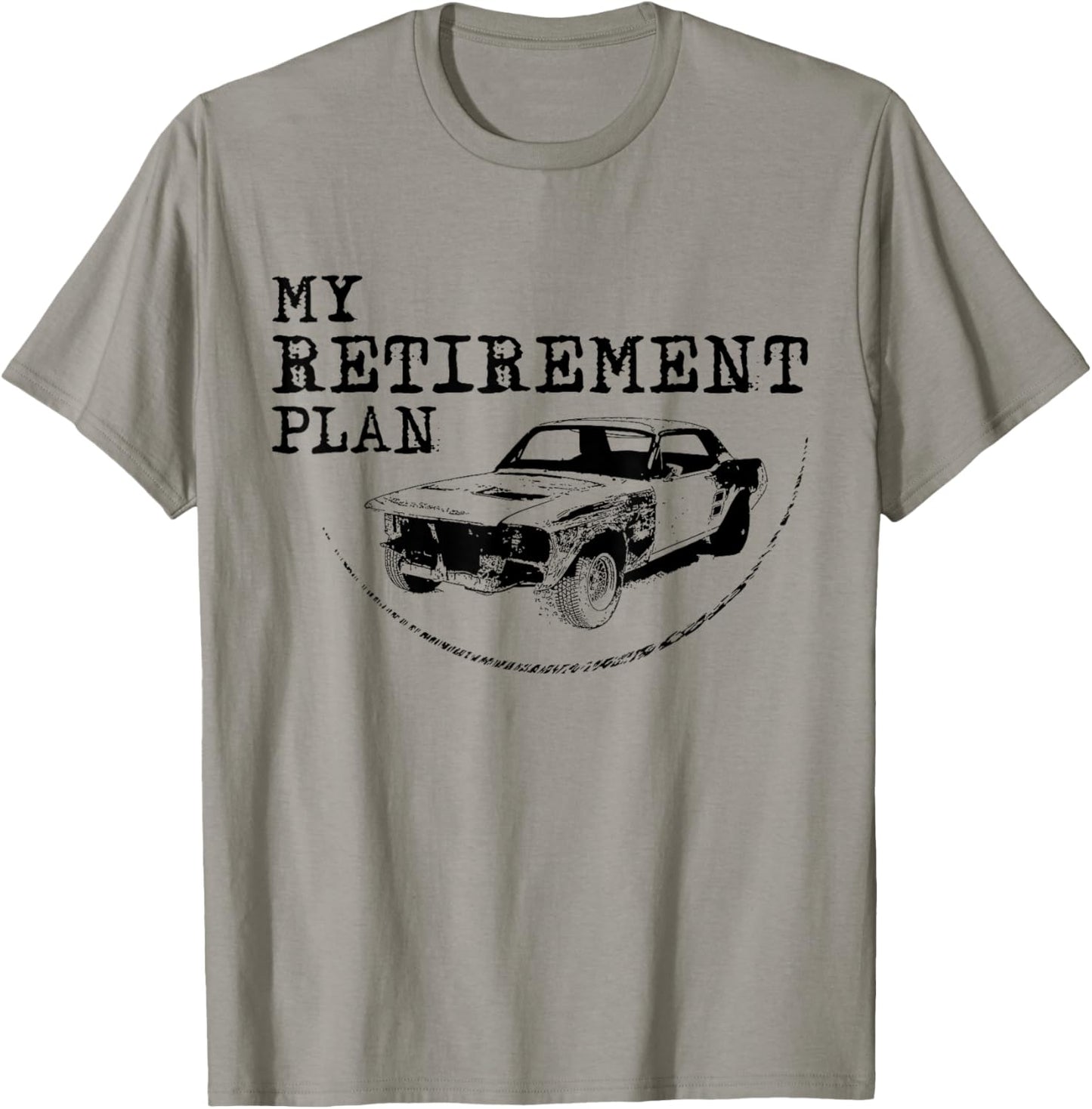 My Retirement Plan Old Classic Car Guy Project Car Mechanic T-Shirt - T-Shirt | Sand