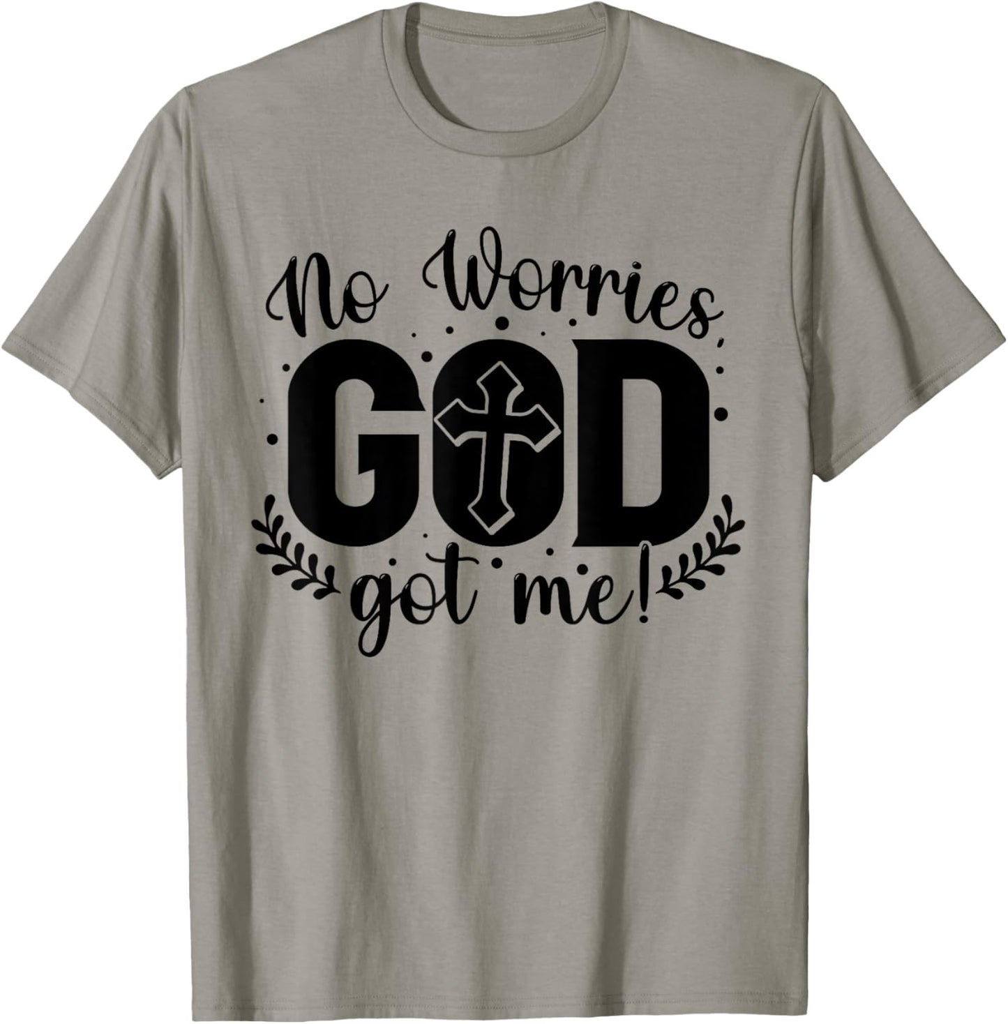 No Worries, God-Got Me African American Christian T-Shirt - T-Shirt | Sand