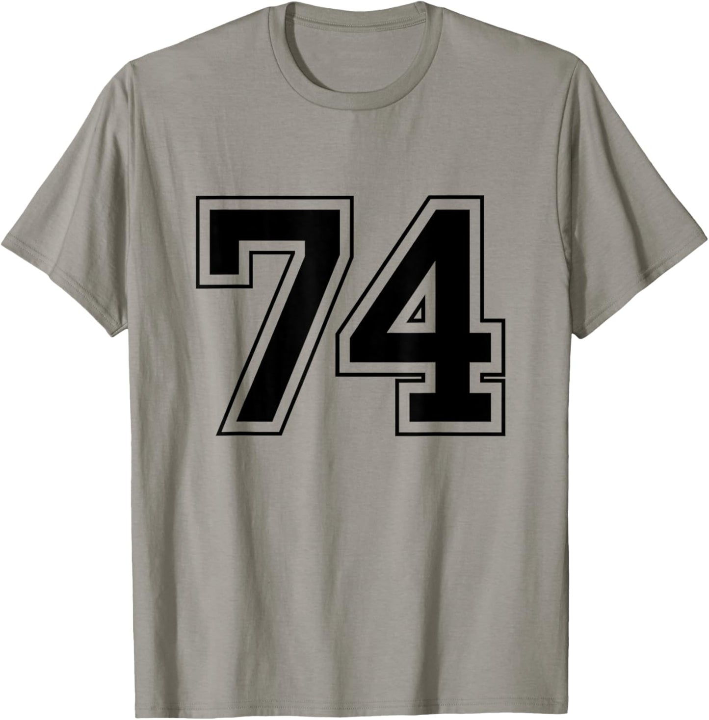 Number 74 T-Shirt - T-Shirt | Sand