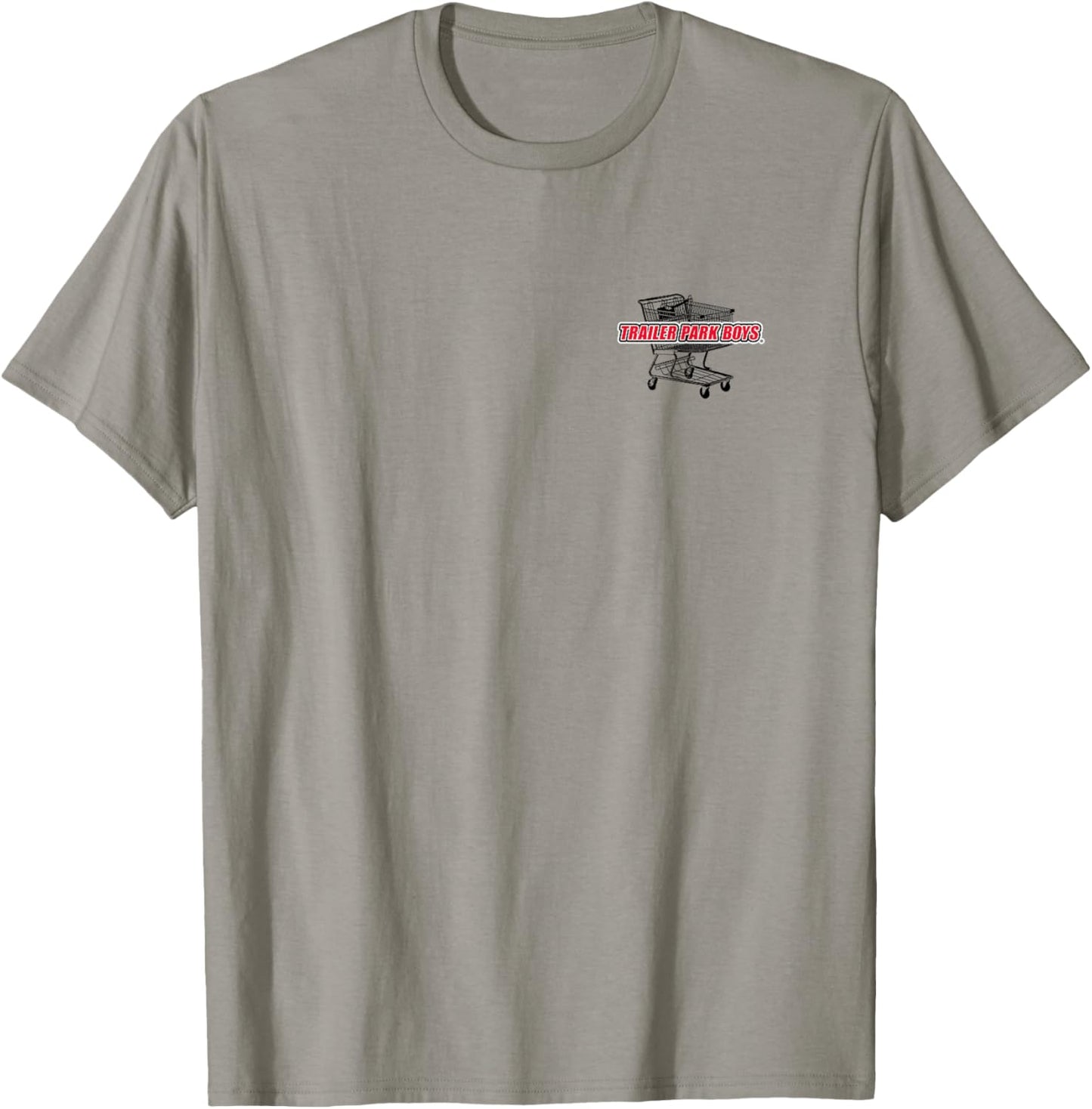 Trailer Park Boys Front & Back Bubbles Shopping Carts T-Shirt - T-Shirt | Sand