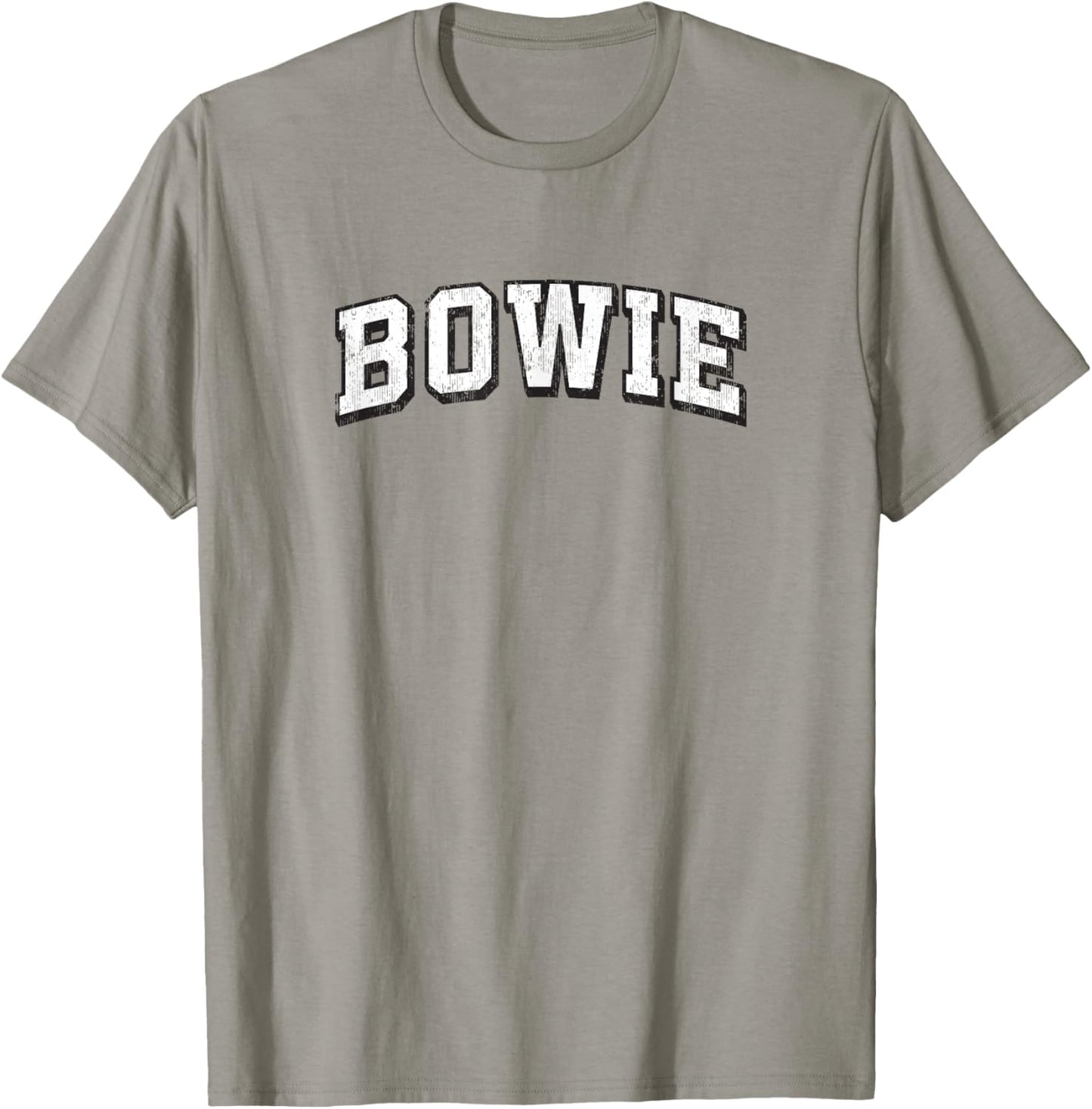 Bowie Maryland Vintage Athletic Sports B&W Print T-Shirt - T-Shirt | Sand