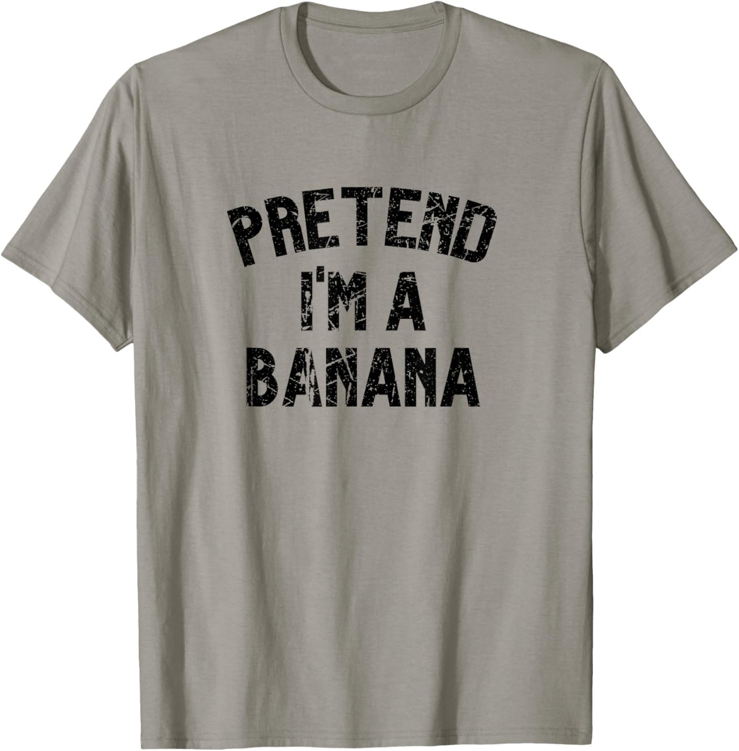 Pretend I'm a Banana | Funny Lazy Halloween Costume Party T-Shirt - T-Shirt | Sand