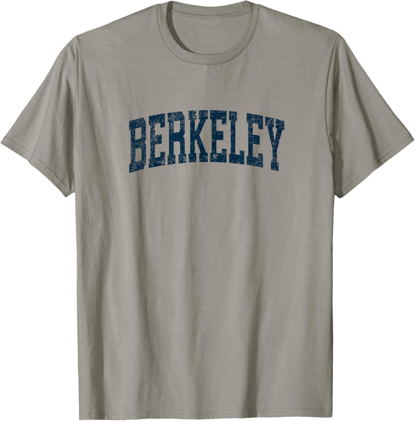 Berkeley California CA Vintage Athletic Sports Navy Design T-Shirt - T-Shirt | Sand