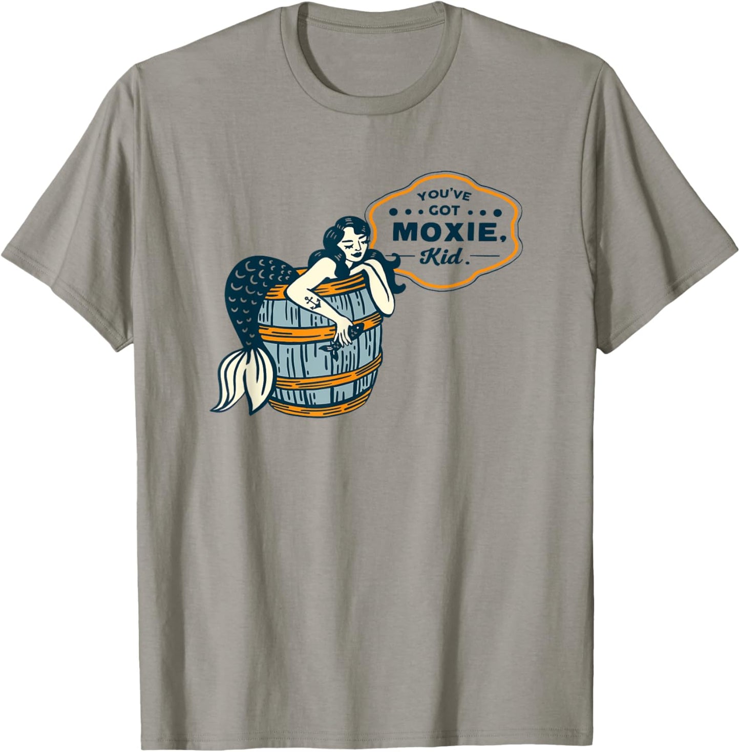 You've Got Moxie, Kid! Vintage Nautical Pinup Mermaid Art T-Shirt - T-Shirt | Sand
