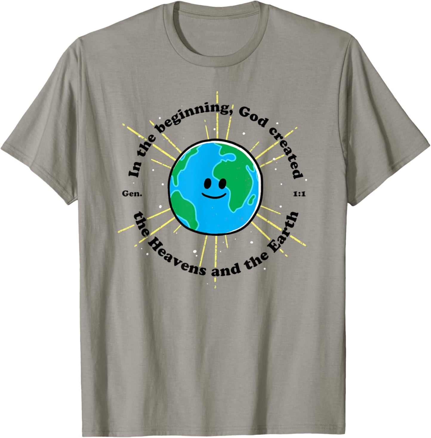 In the Beginning God Created the Heavens and the Earth T-Shirt - T-Shirt | Sand