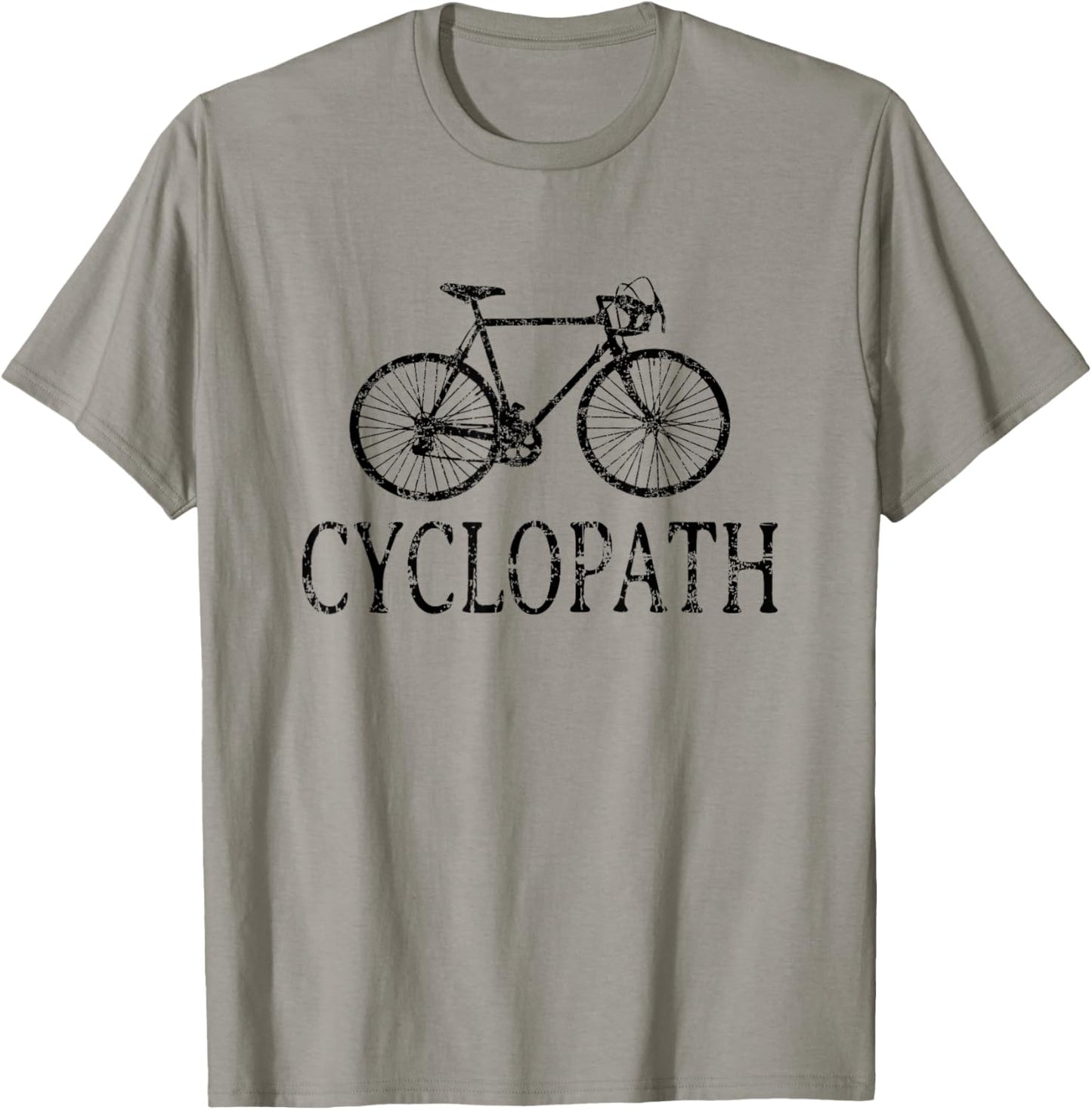 Cyclopath (Vintage Black) Bicycle T-Shirt - T-Shirt | Sand