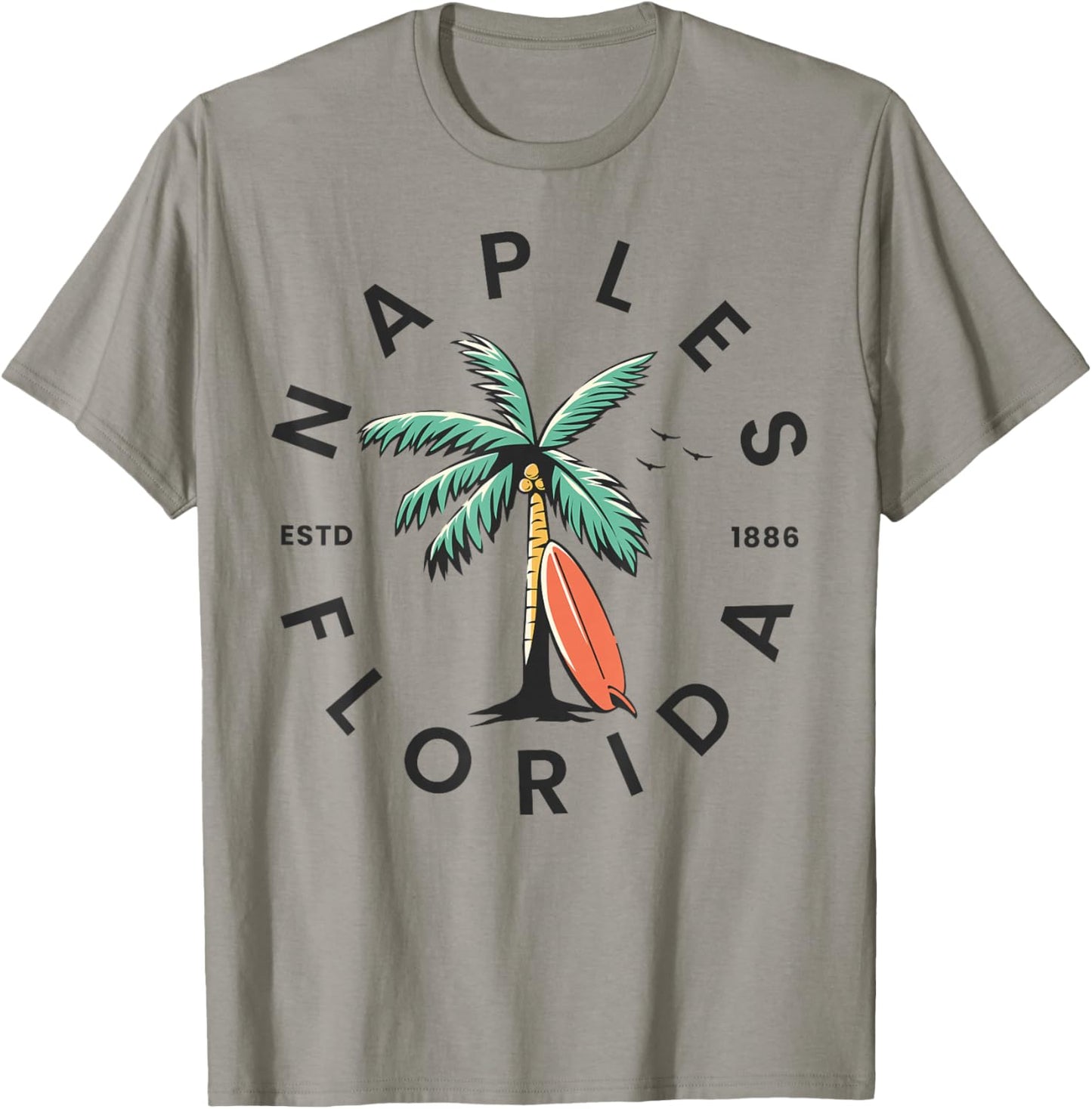 Naples Florida Beach Surf Summer Vacation T-Shirt - T-Shirt | Sand
