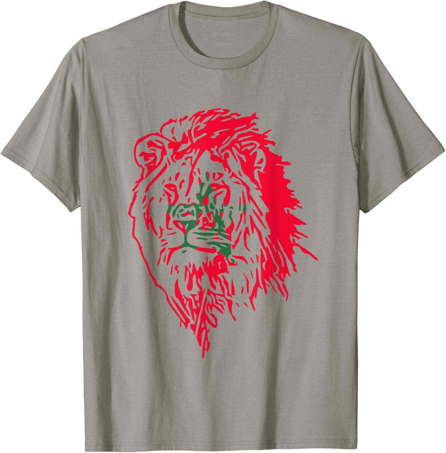 Moorish American Morocco Flag Moroccan Soccer Supporter T-Shirt - T-Shirt | Sand