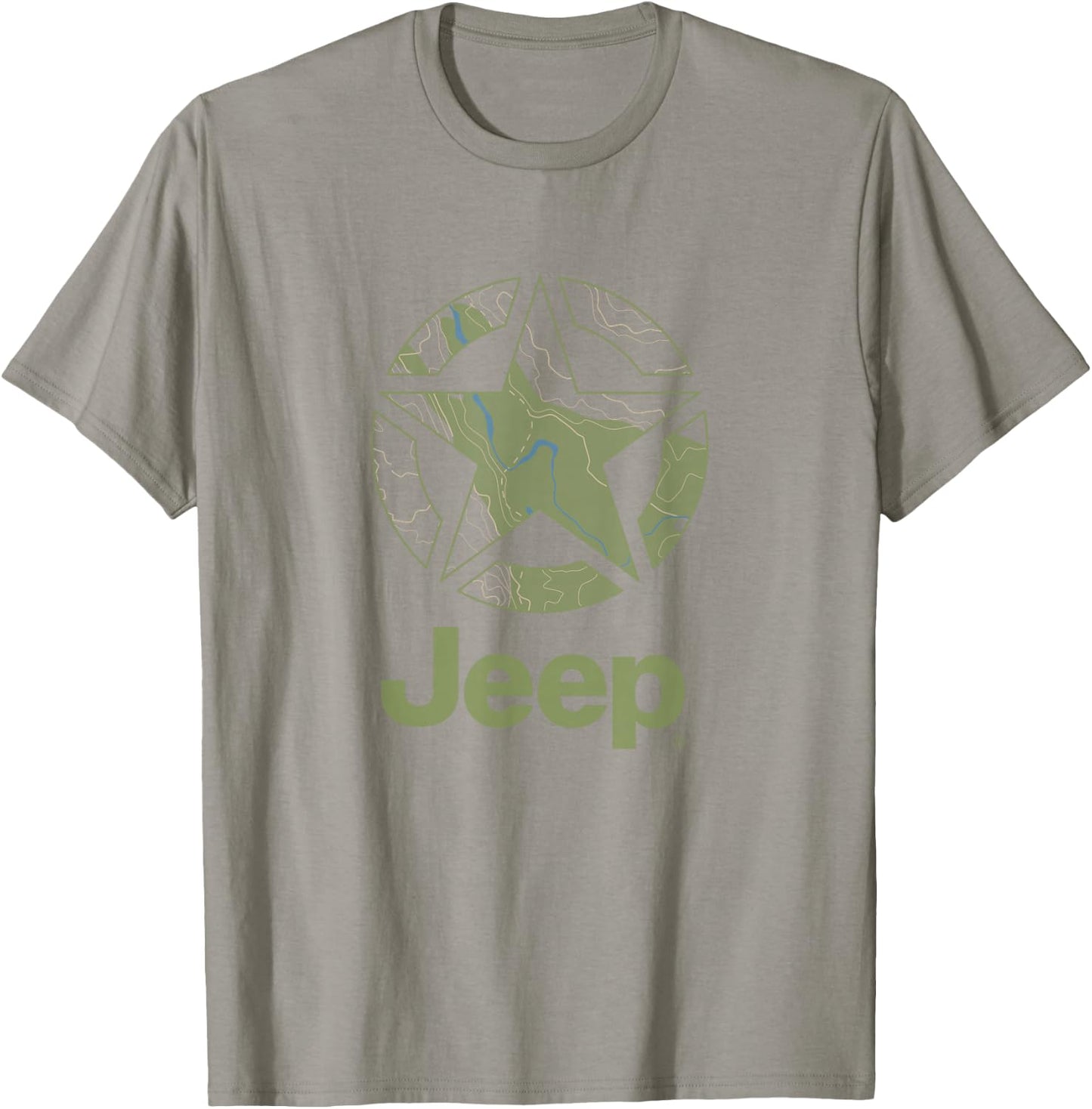 Jeep Army Star Map T-Shirt - T-Shirt | Sand