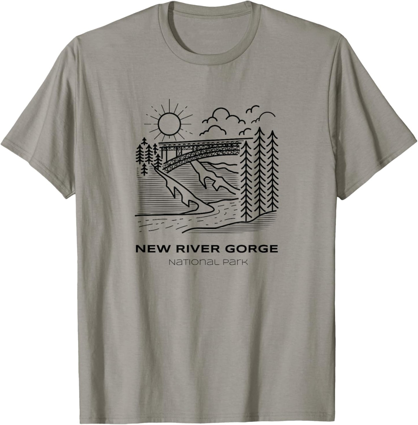 Vintage New River Gorge National Park Hike T-Shirt - T-Shirt | Sand