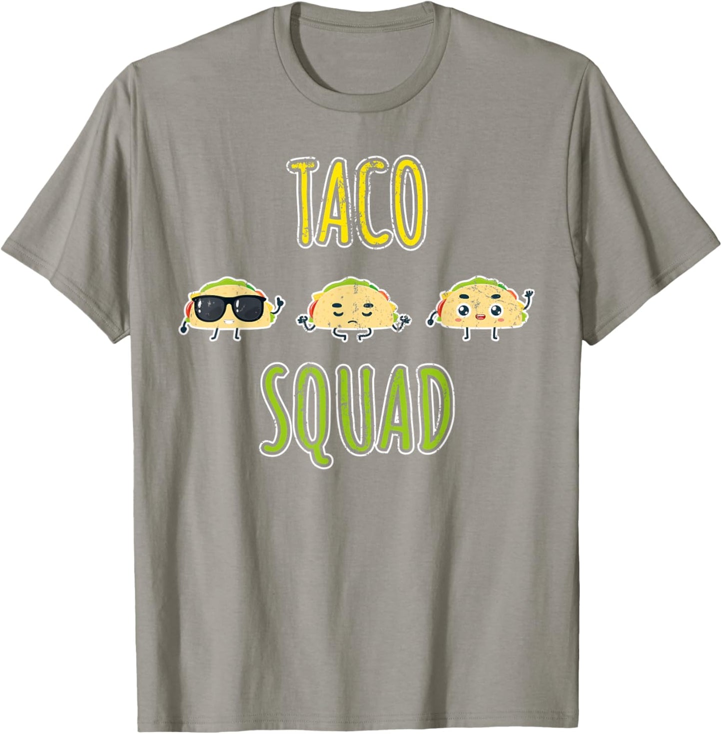 Funny Taco Squad Mexican Cuisine Tacos Lover Foodie Taco T-Shirt - T-Shirt | Sand