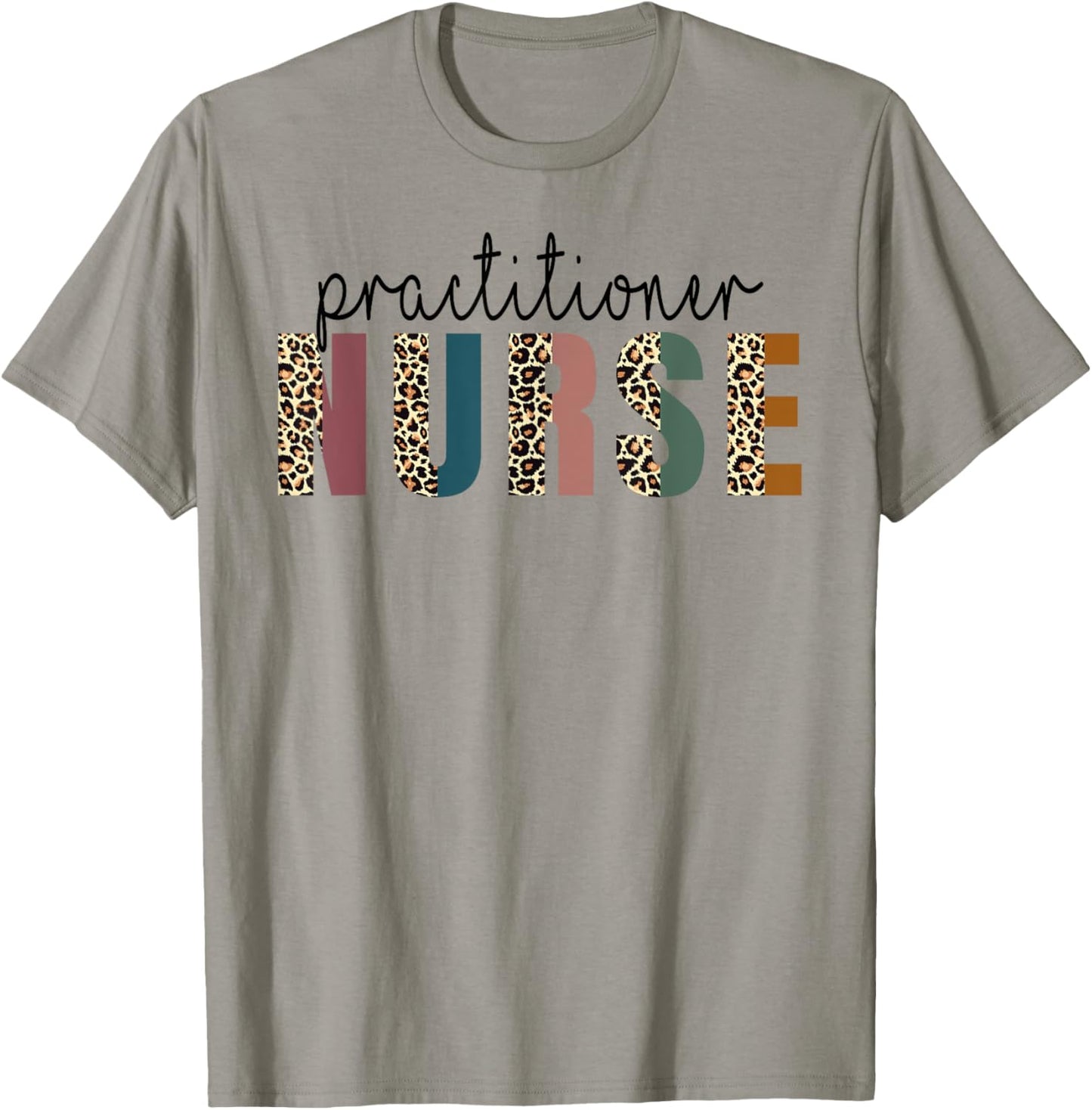 Leopard Practitioner Nurse, Nursing Student School T-Shirt - T-Shirt | Sand