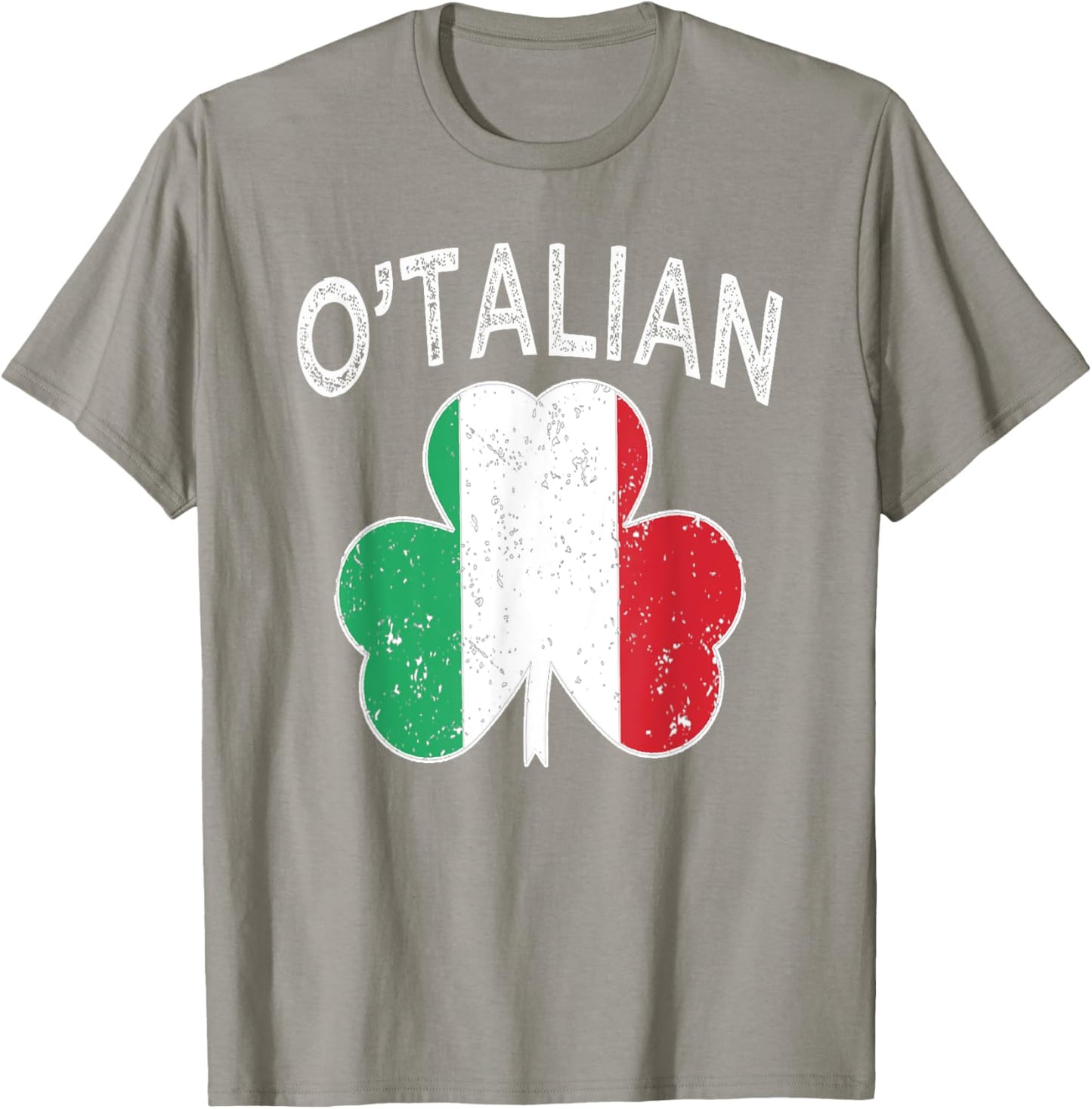 O'talian Italian St patrick's day Italia Flag Shamrock Men T-Shirt - T-Shirt | Sand