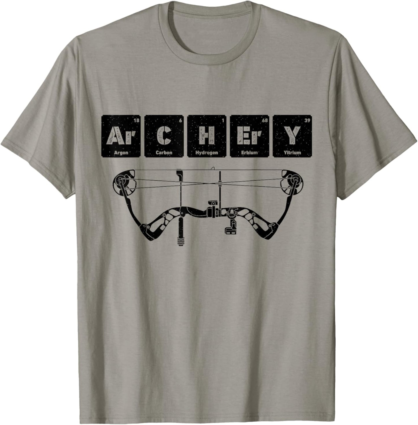 Archery Chemistry Periodic Table Of Elements Men Archer Bow T-Shirt - T-Shirt | Sand