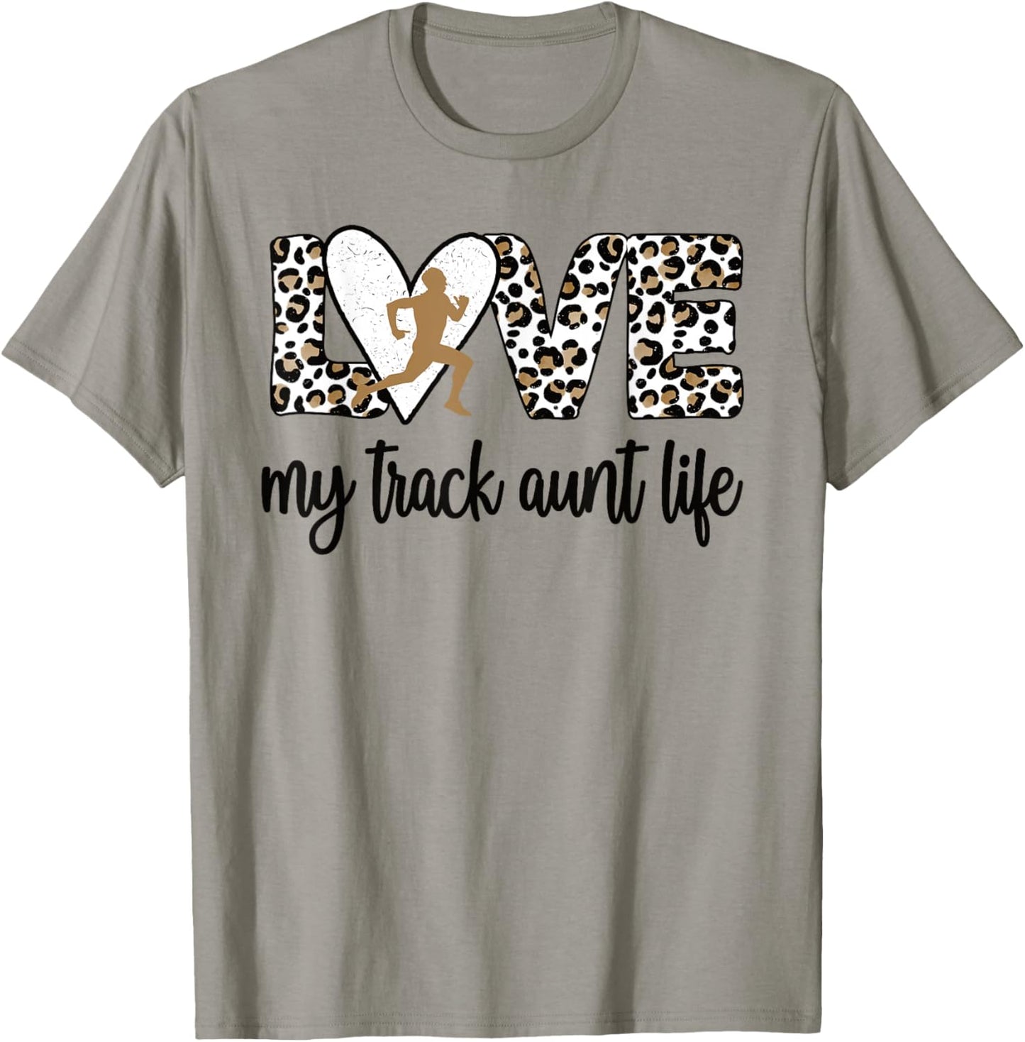 My Track Aunt Life Track And Field Auntie T-Shirt - T-Shirt | Sand