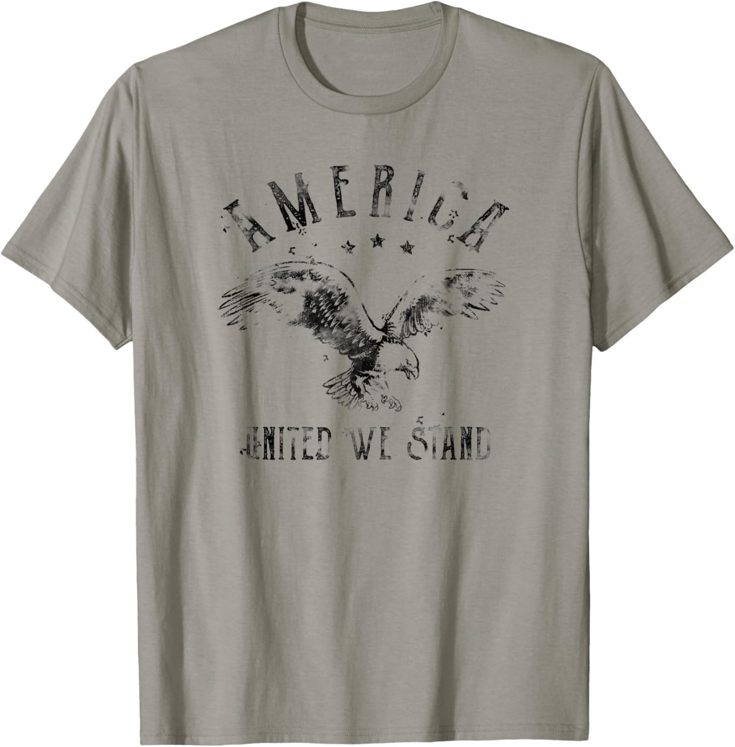 Trendy United We Stand Vintage American Eagle Logo T-Shirt - T-Shirt | Sand