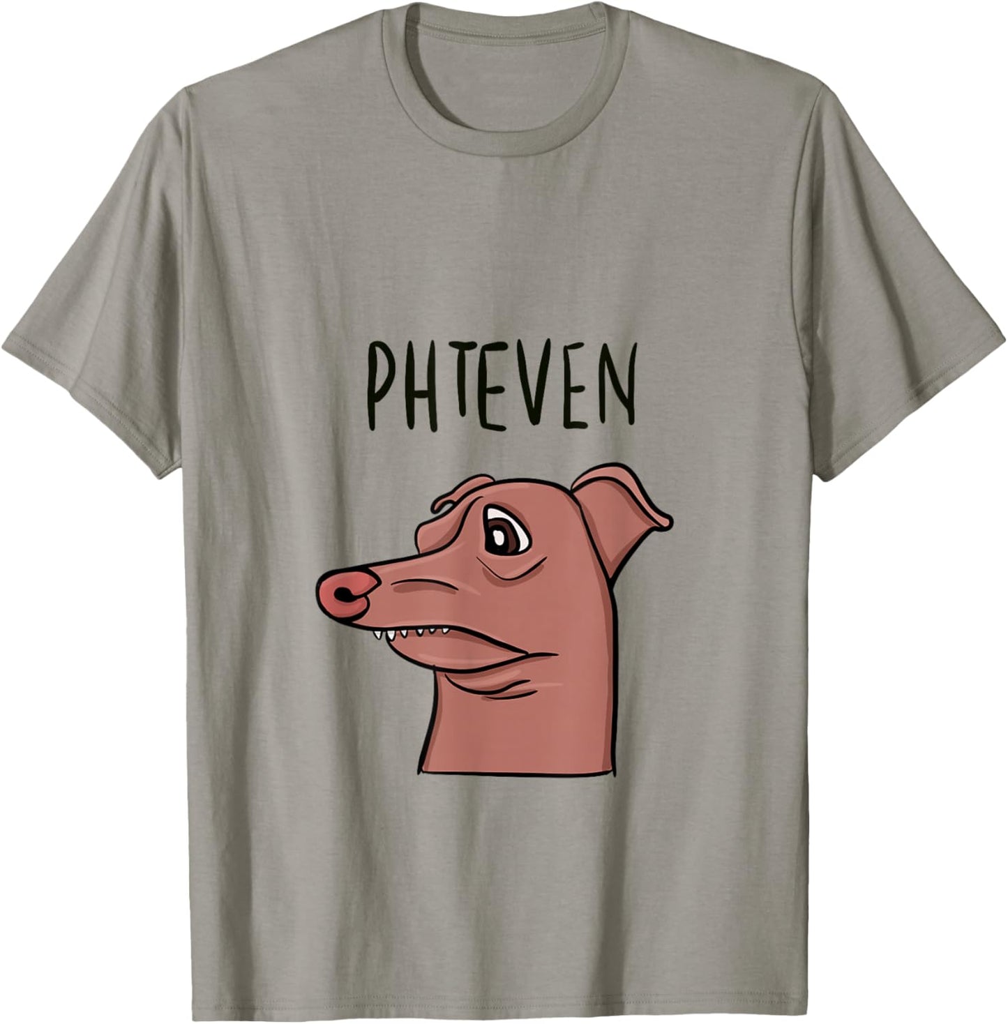 Meme Dog Funny Phteven Lisping Dog T-Shirt - T-Shirt | Sand