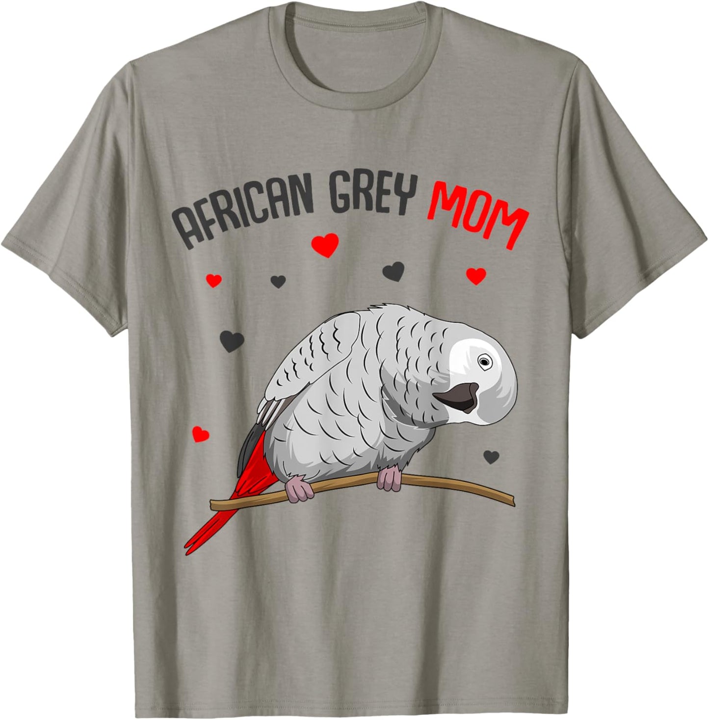 African Grey Parrot Mom Love funny Women T-Shirt - T-Shirt | Sand