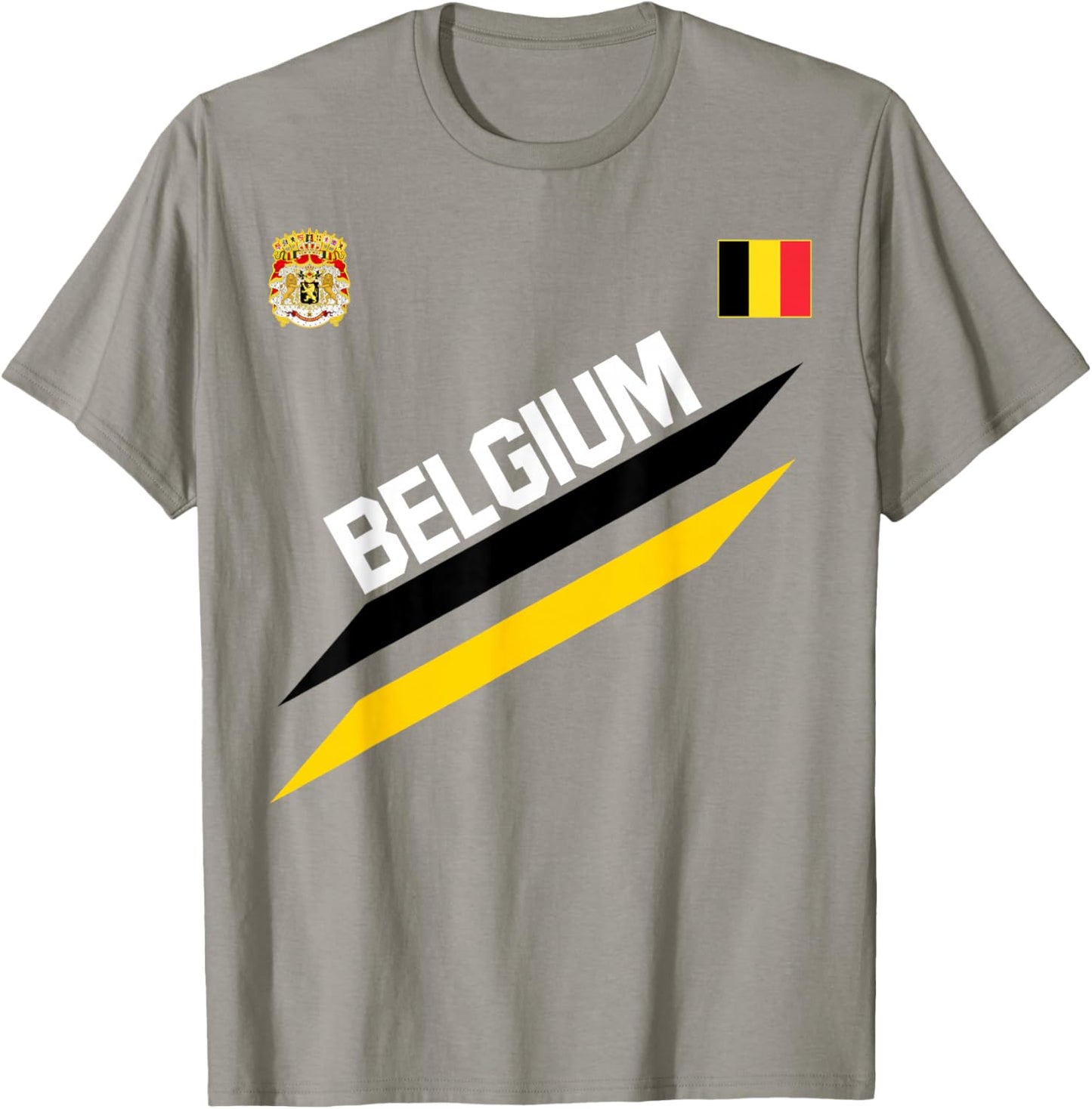 Belgian Football Soccer Ball Travel Jersey Allez La Belgique T-Shirt - T-Shirt | Sand