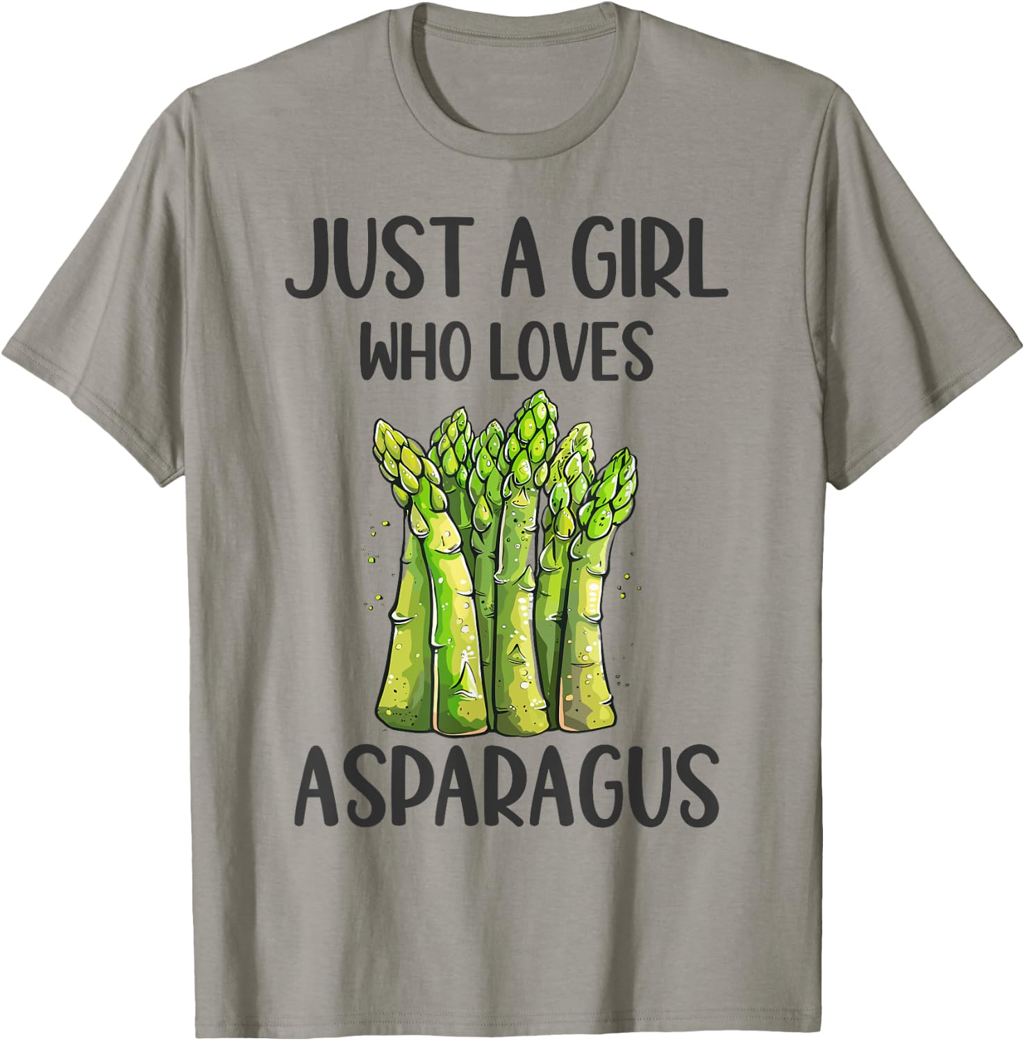 Funny Asparagus Lovers Gift Just A Girl Who Loves Asparagus T-Shirt - T-Shirt | Sand