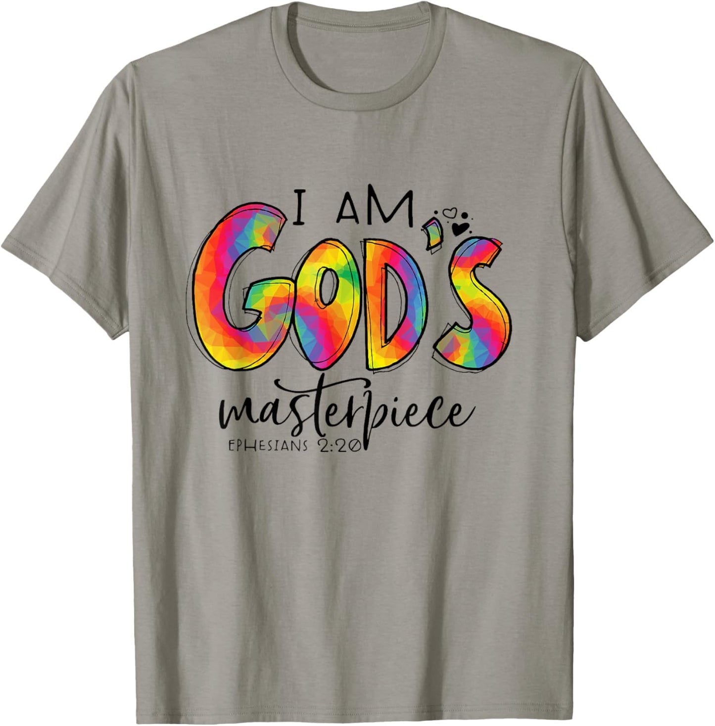 I’m God's Masterpiece Ephesians 2:20 Bible Verse Christian T-Shirt - T-Shirt | Sand