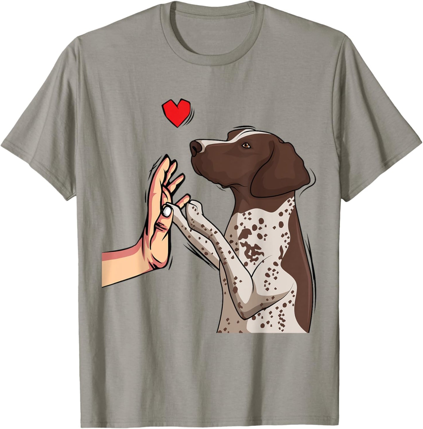 German Shorthaired Pointer Love GSP Dog Mom Girls Women T-Shirt - T-Shirt | Sand