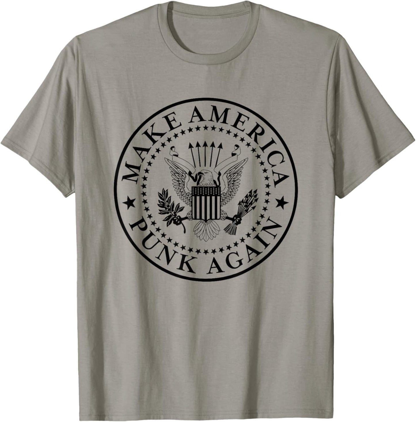Make America Punk Again Distressed Rock Flag Punk Rocker 80s T-Shirt - T-Shirt | Sand