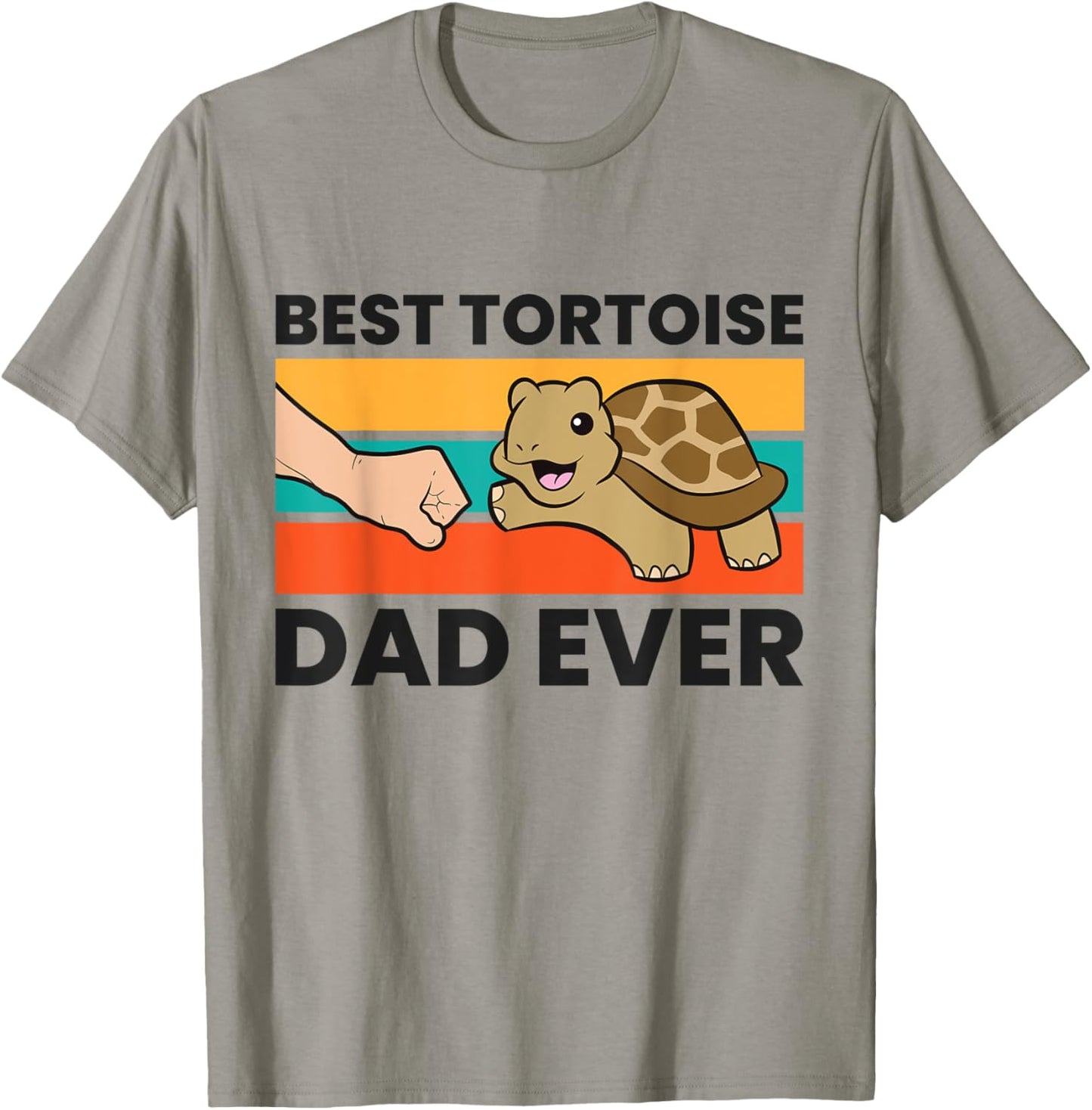 Tortoise Papa Best Tortoise Dad Ever T-Shirt - T-Shirt | Sand