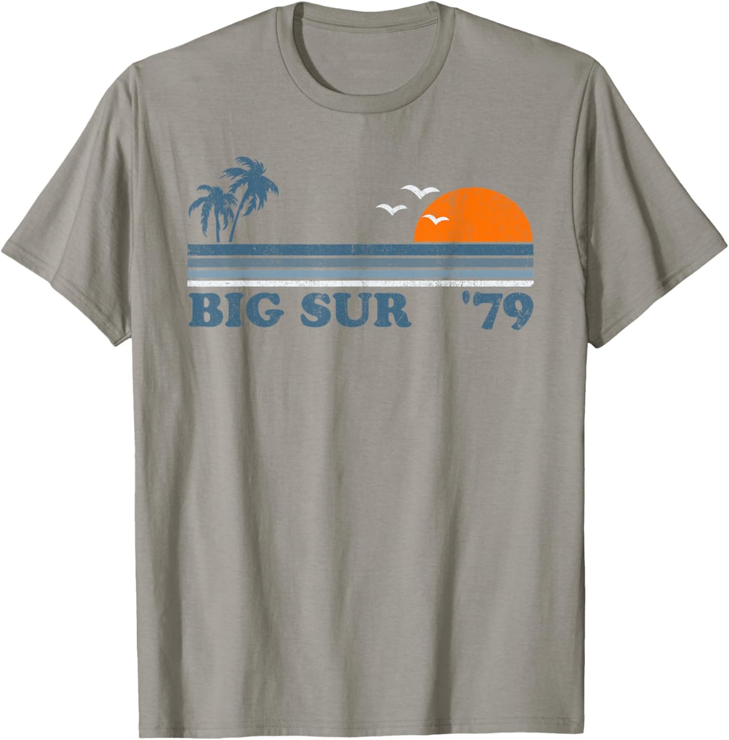 Vintage Big Sur California Retro Sun Beach Surfing 70's Gift T-Shirt - T-Shirt | Sand