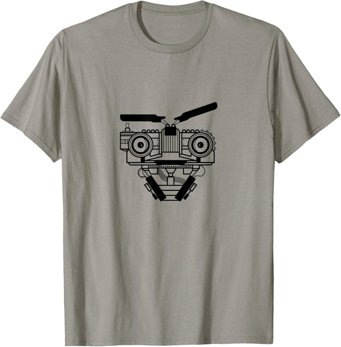 Retro 80s Johnny Five Short Circuit T-Shirt - T-Shirt | Sand