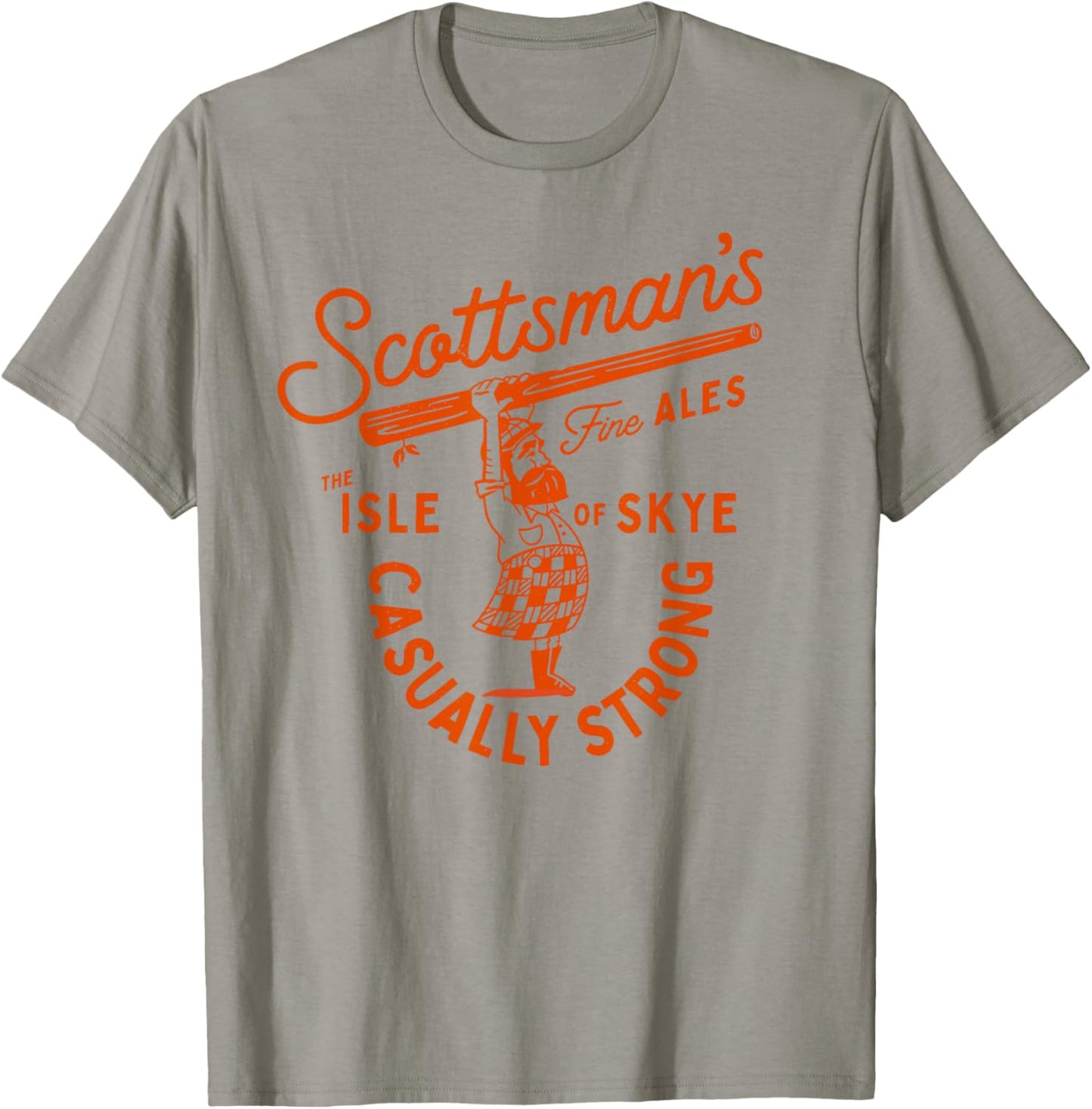 Scottsman's Isle Of Skye Fine Ales: Casually Strong Beer T-Shirt - T-Shirt | Sand