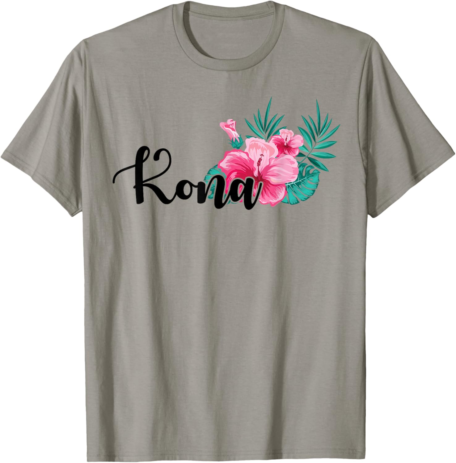 Kona Hawaiian T Shirt Women Girl Kids Hawaii Hibiscus Flower T-Shirt - T-Shirt | Sand