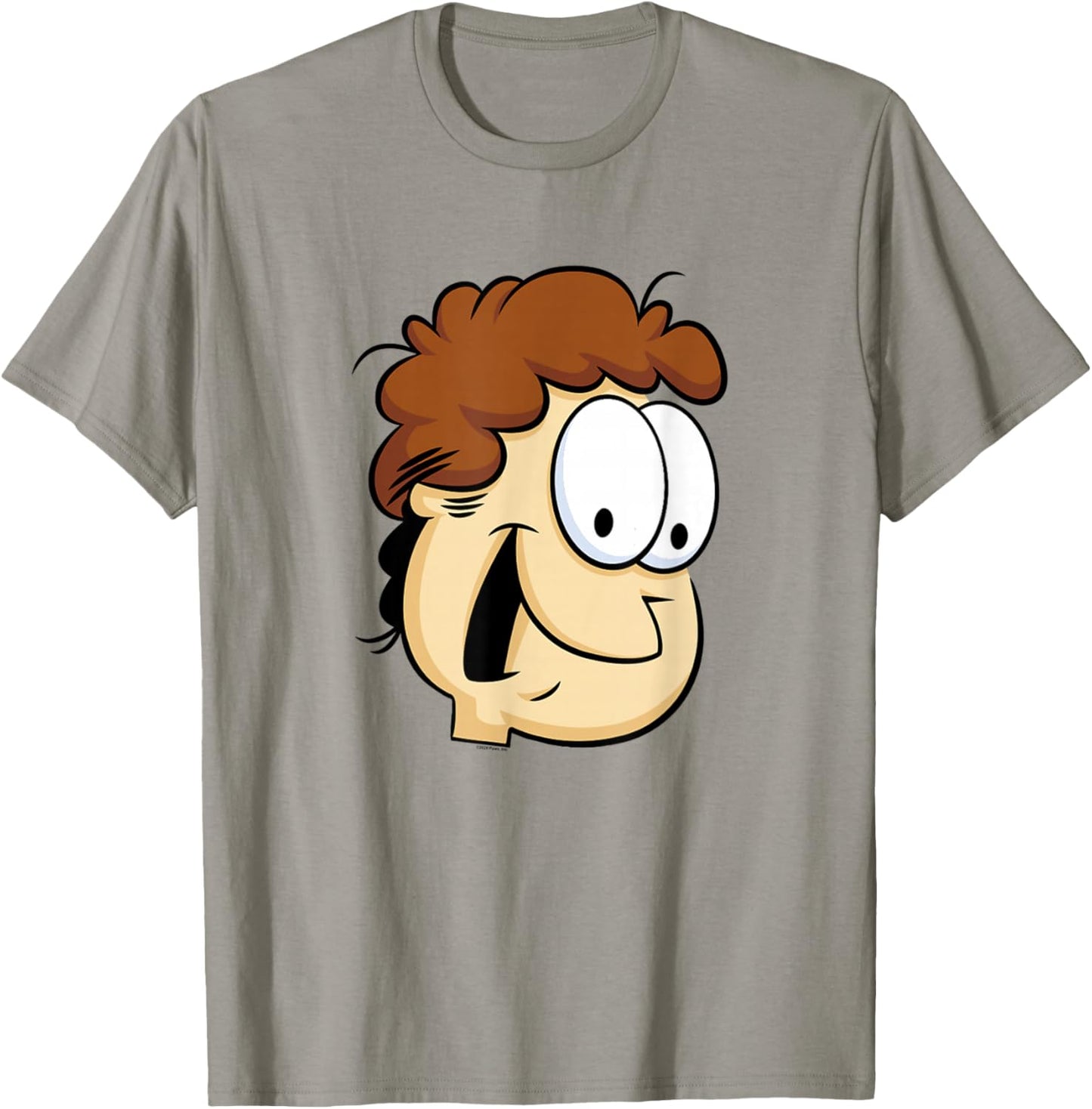 Garfield Jon Arbuckle Big Face T-Shirt - T-Shirt | Sand