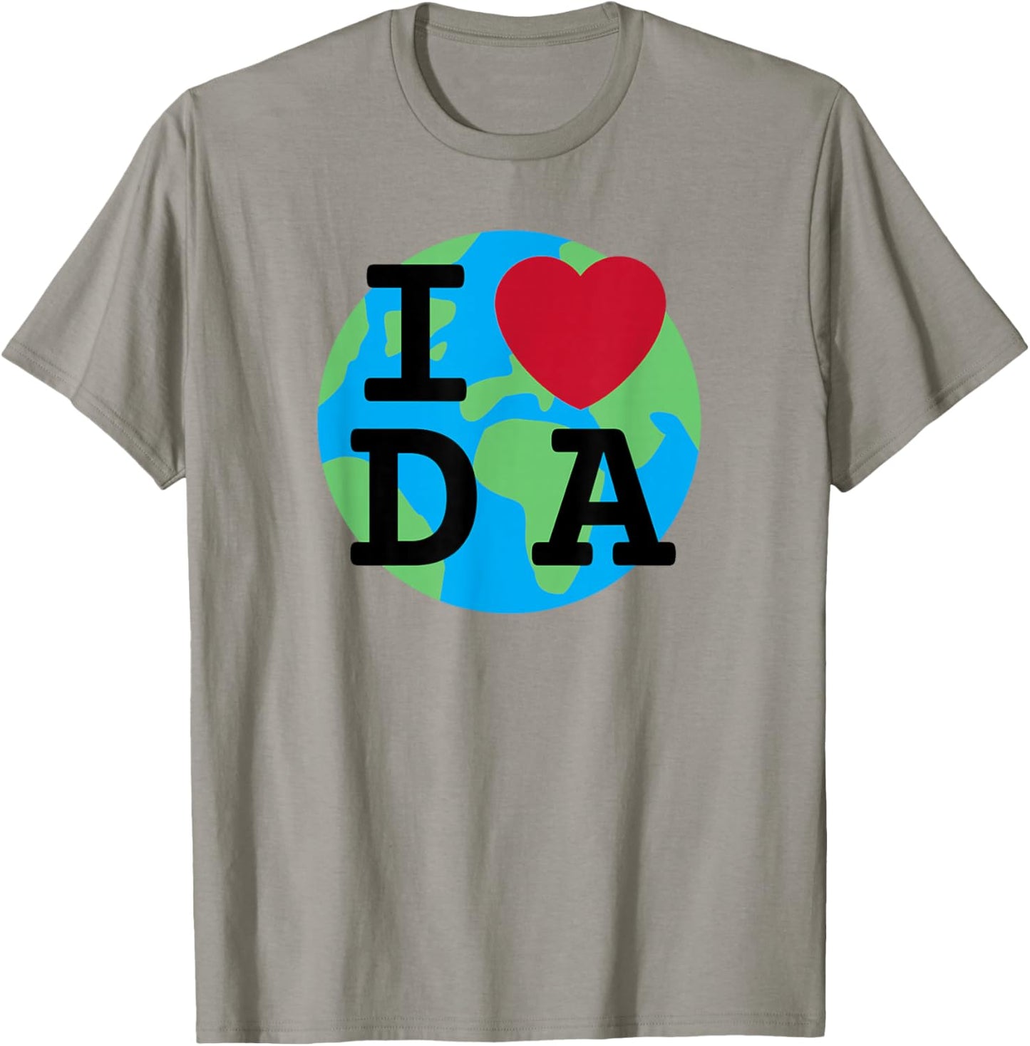 I Love DA Heart David Attenborough Fan Earth T-Shirt - T-Shirt | Sand