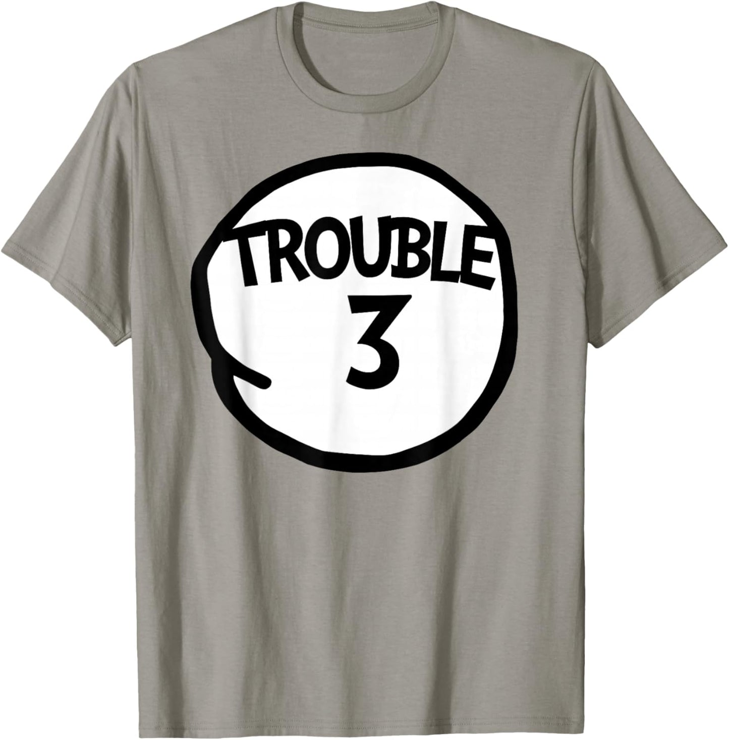 Trouble 3 Funny Trouble Three Matching Group T-Shirt - T-Shirt | Sand