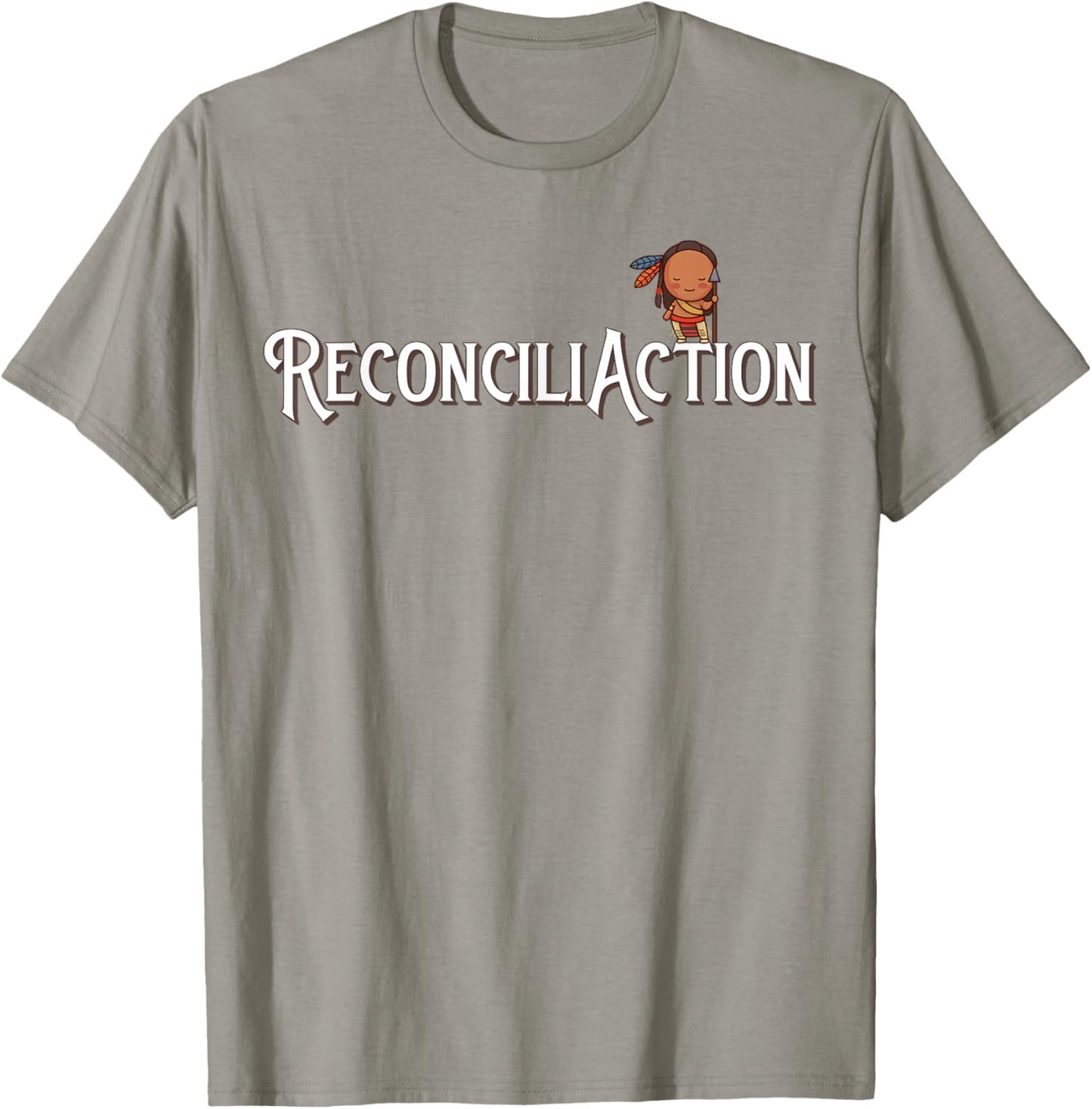 Indian Residential School Reconciliation ReconciliAction Pun T-Shirt - T-Shirt | Sand