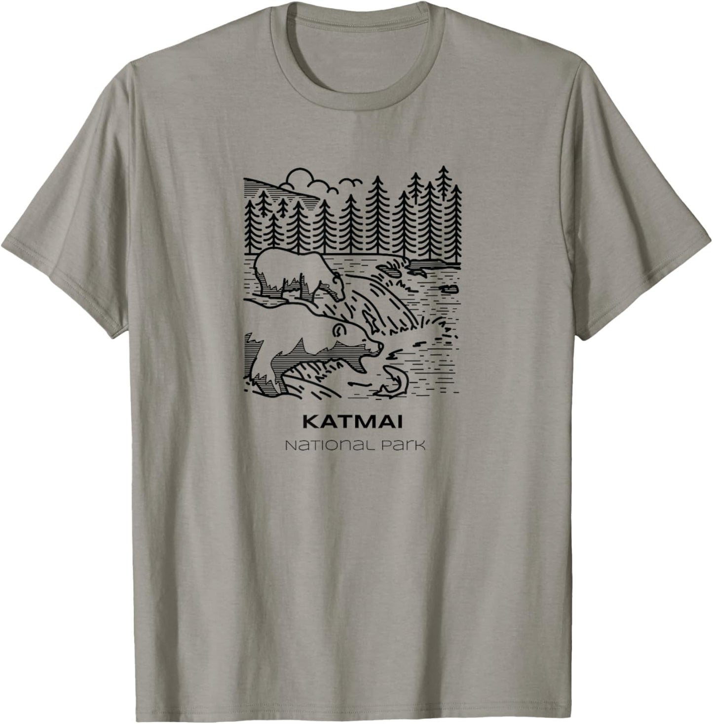 Vintage Katmai National Park Hike T-Shirt - T-Shirt | Sand