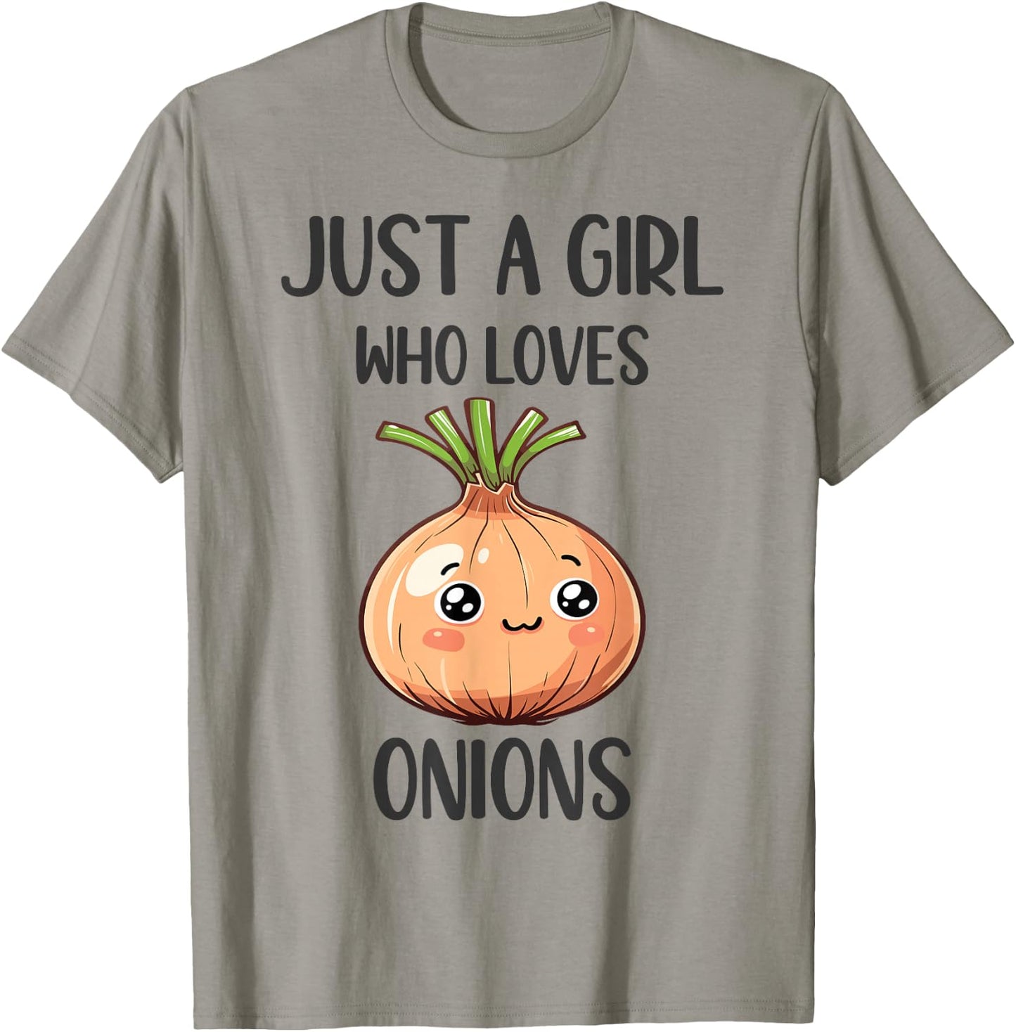 Funny Onions Lovers Gift Just A Girl Who Loves Onions T-Shirt - T-Shirt | Sand