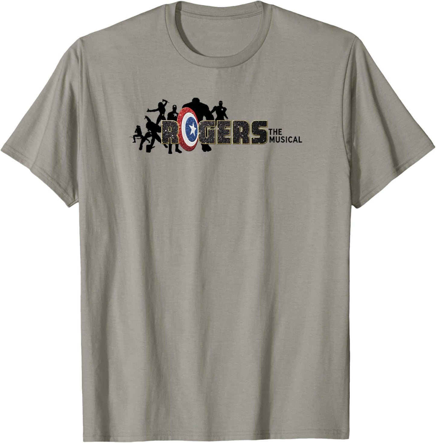 Marvel Hawkeye Disney Plus Rogers The Musical Silhouette T-Shirt - T-Shirt | Sand