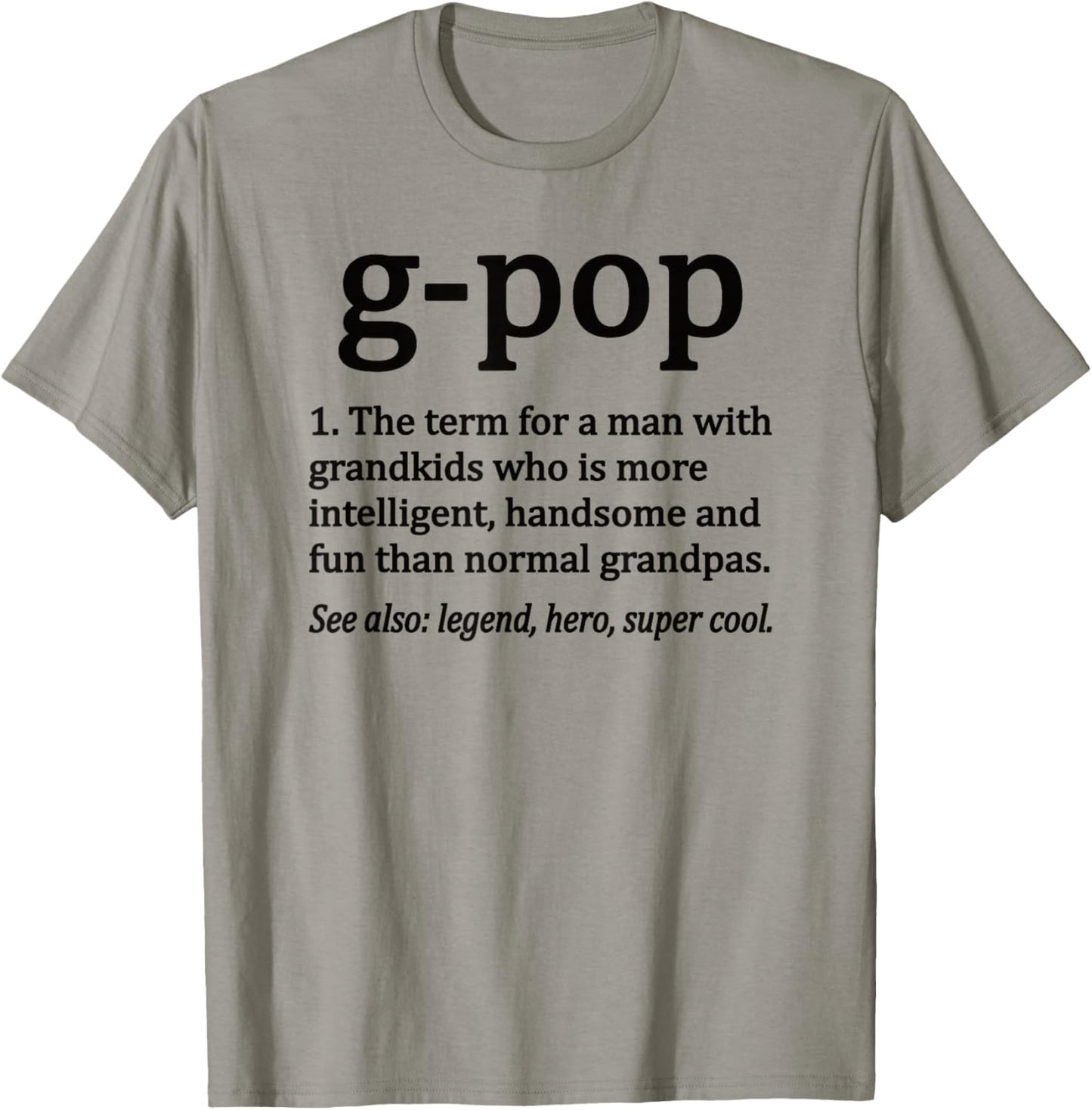 G-Pop Definition Funny G-Pop Grandpa T-Shirt - T-Shirt | Sand