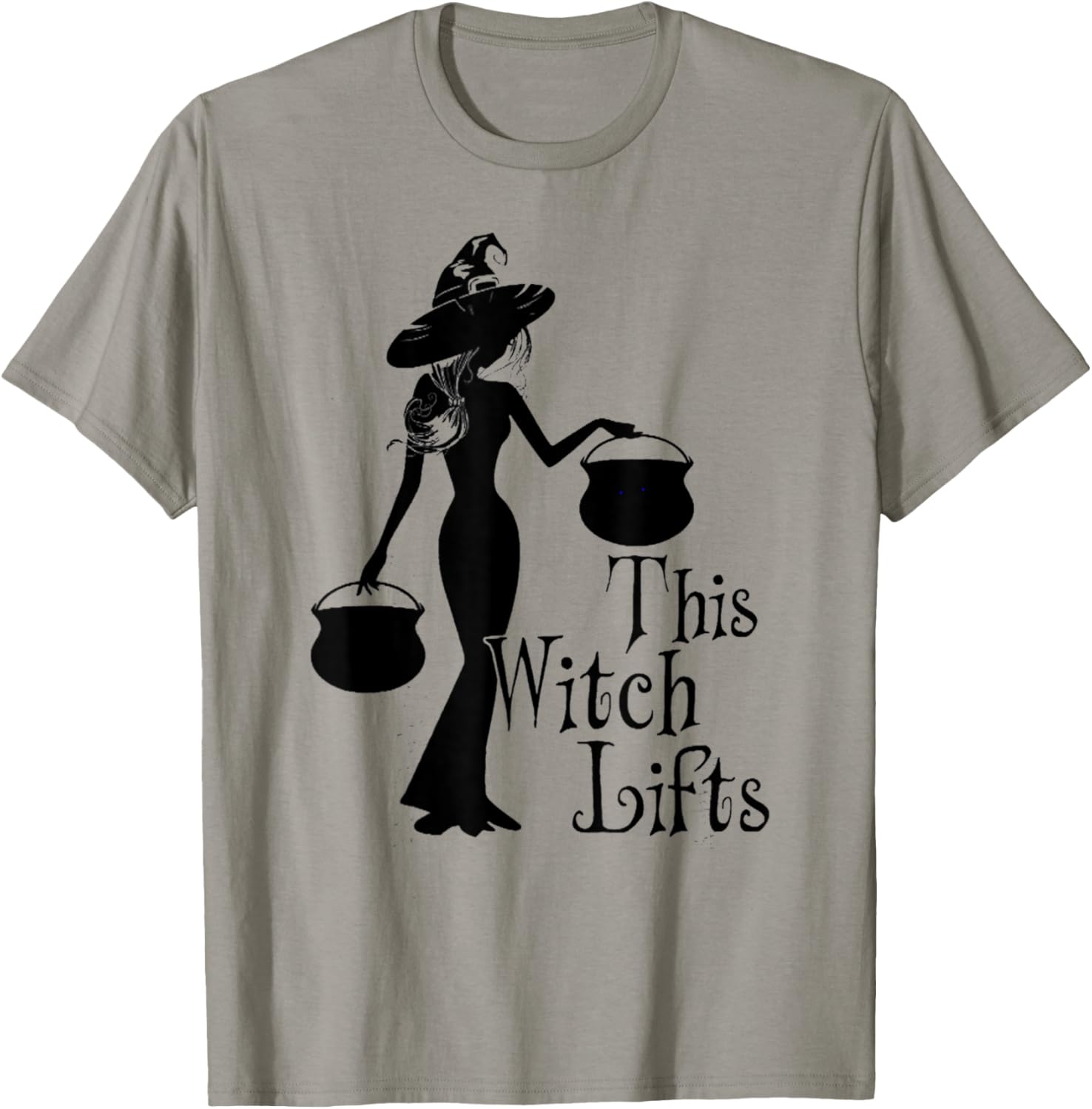 This Witch Lifts Funny Workout Fitness Bodybuilding T-Shirt - T-Shirt | Sand