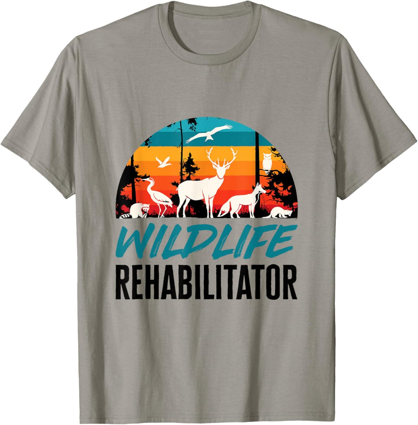 Wildlife Rehabilitator Animal Rehab Rehabilitation Rescue T-Shirt - T-Shirt | Sand
